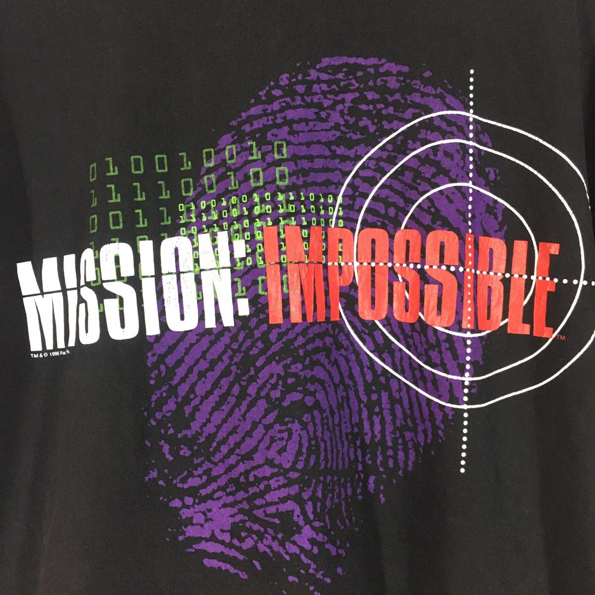 Vintage Vintage 90s Mission: Impossible movie promo t shirt Size US M / EU 48-50 / 2 - 4 Thumbnail
