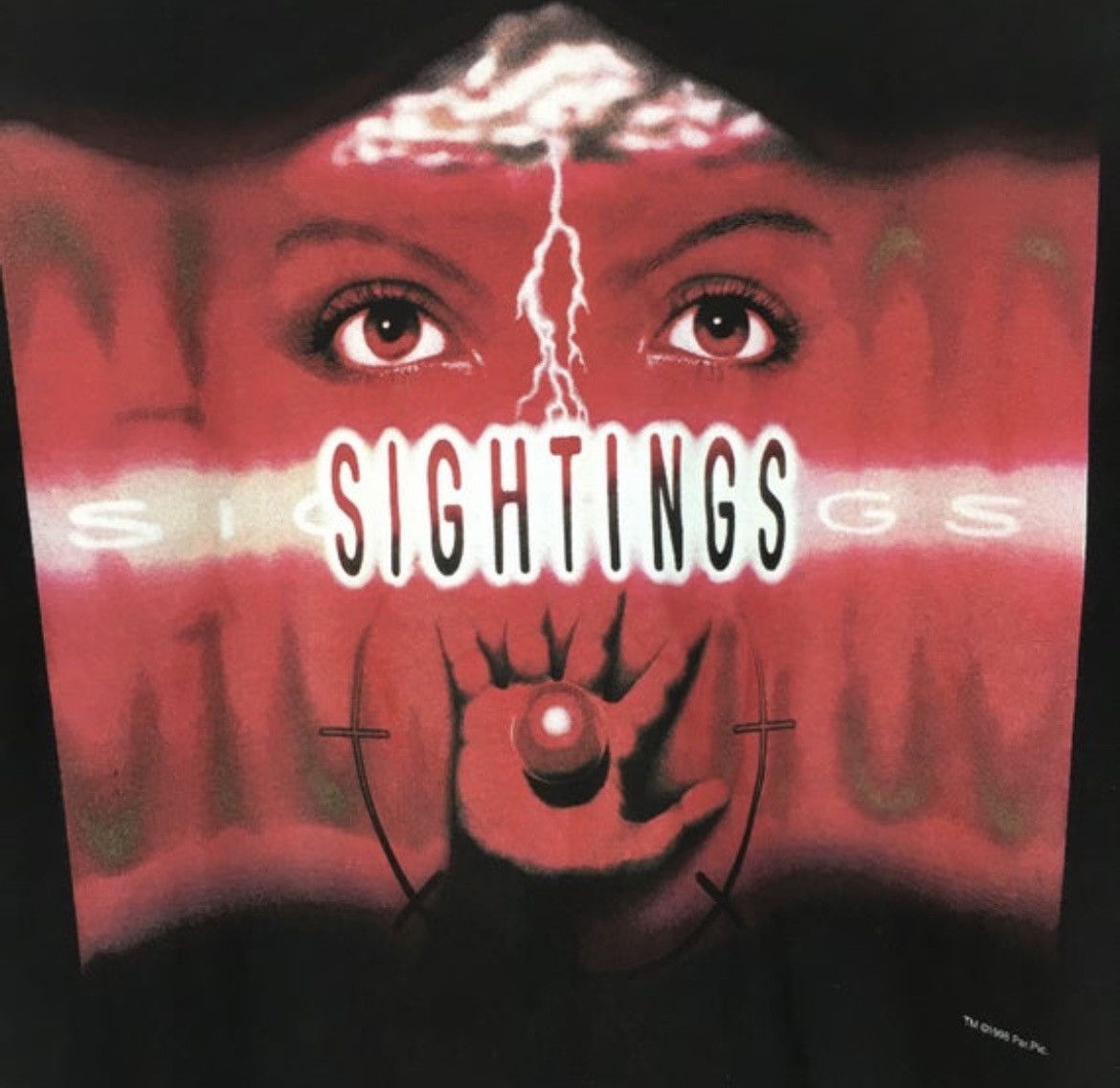 Vintage Vtg 90s sightings paranormal horror TV series Fasion Victim Size US L / EU 52-54 / 3 - 4 Thumbnail