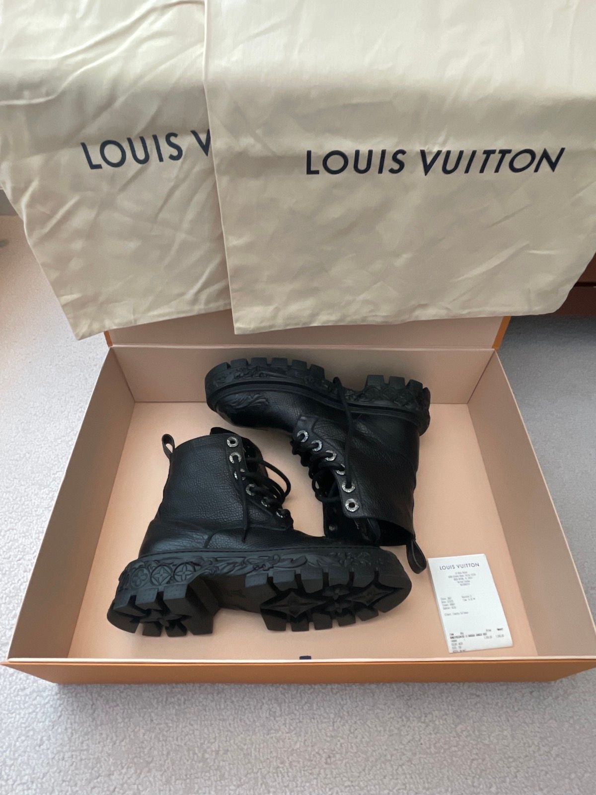 Louis Vuitton LV Baroque Ranger Boot, Black, 7