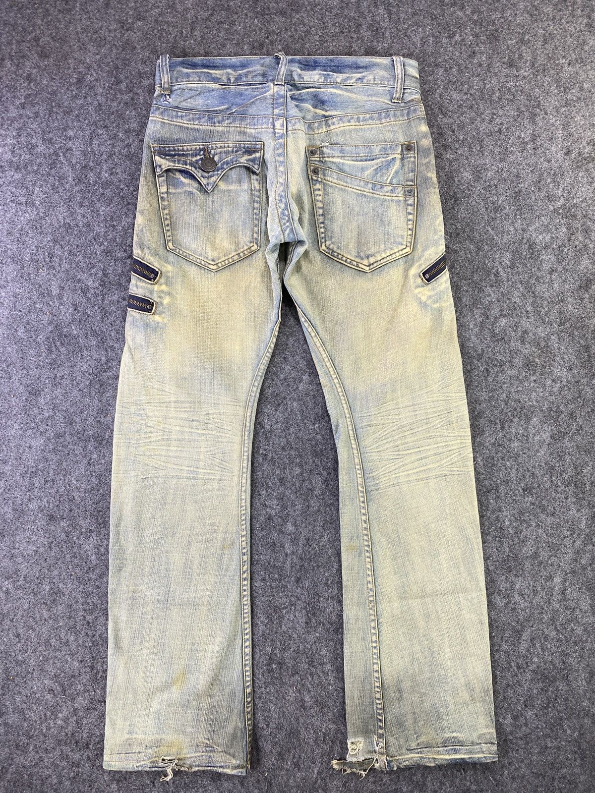 Japanese Brand Setting Cracks Multipocket Zip Jeans J796 - J796 Size US 32 / EU 48 - 2 Thumbnail