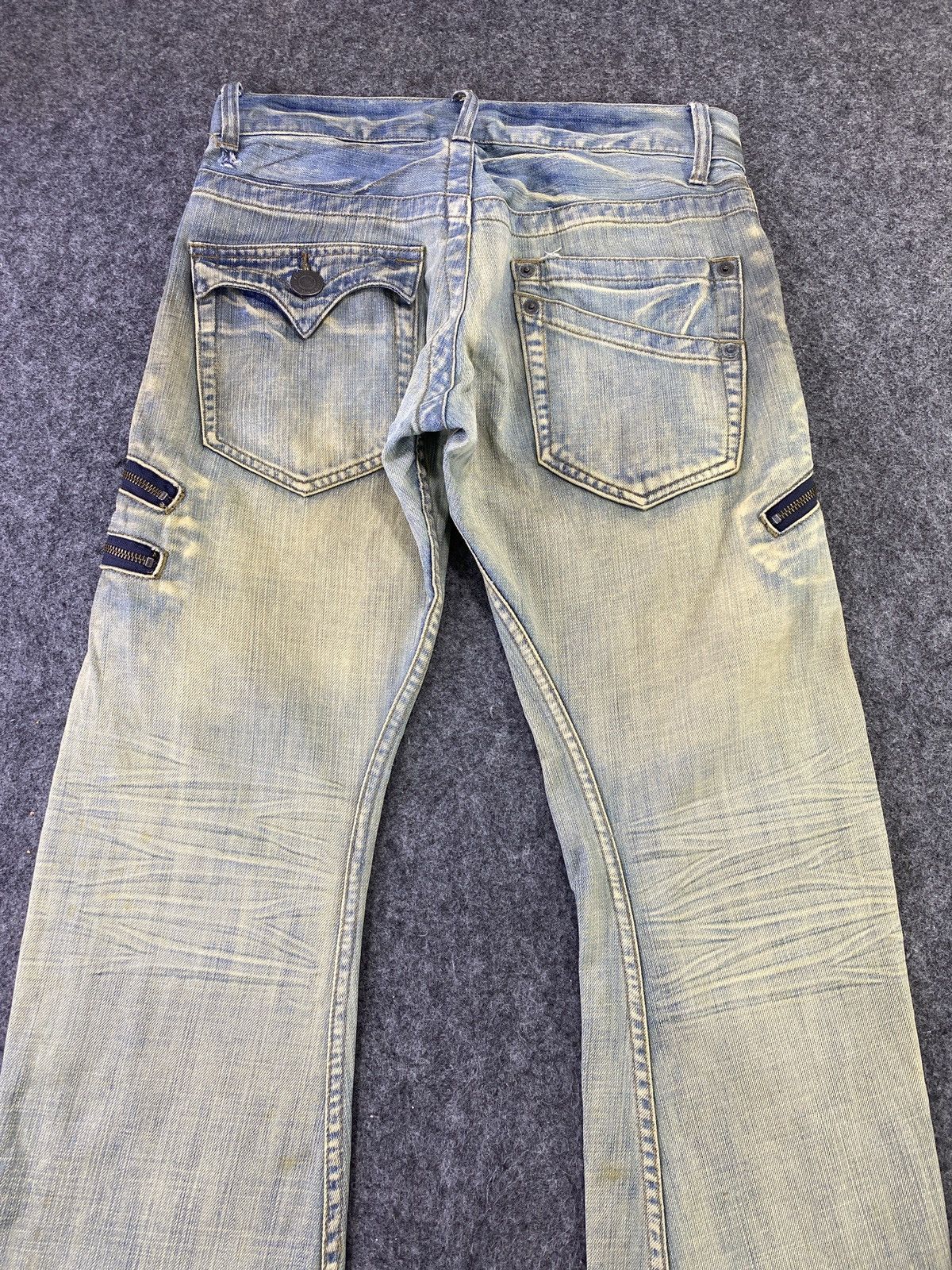 Japanese Brand Setting Cracks Multipocket Zip Jeans J796 - J796 Size US 32 / EU 48 - 10 Thumbnail