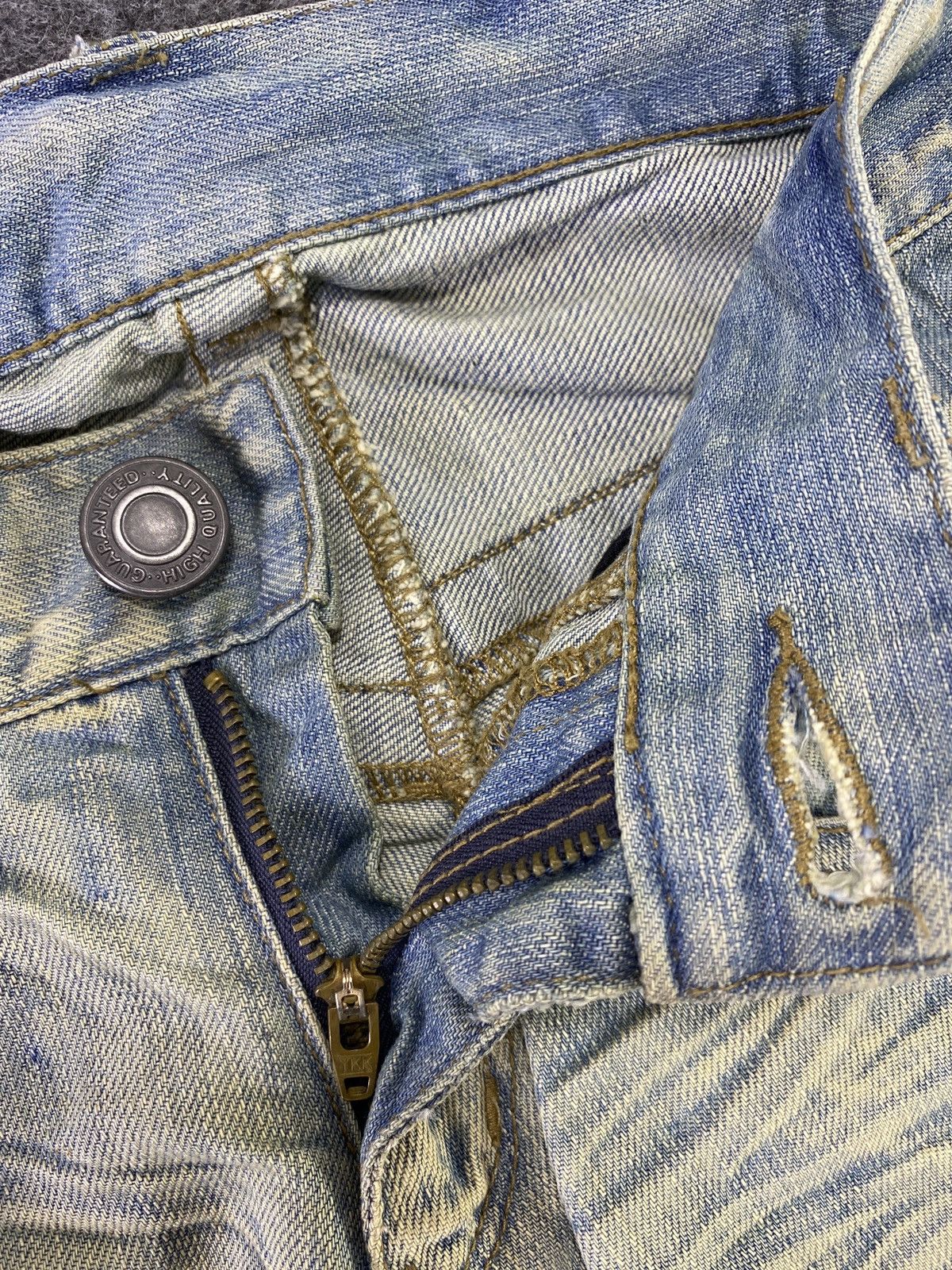 Japanese Brand Setting Cracks Multipocket Zip Jeans J796 - J796 Size US 32 / EU 48 - 3 Thumbnail
