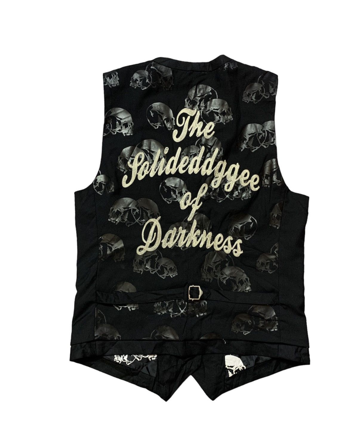 image of Hysteric Glamour x Jack Rose Luv Maison Jack Rose Skull Waistcoat Vest Avantgarde in Black (Size Sm