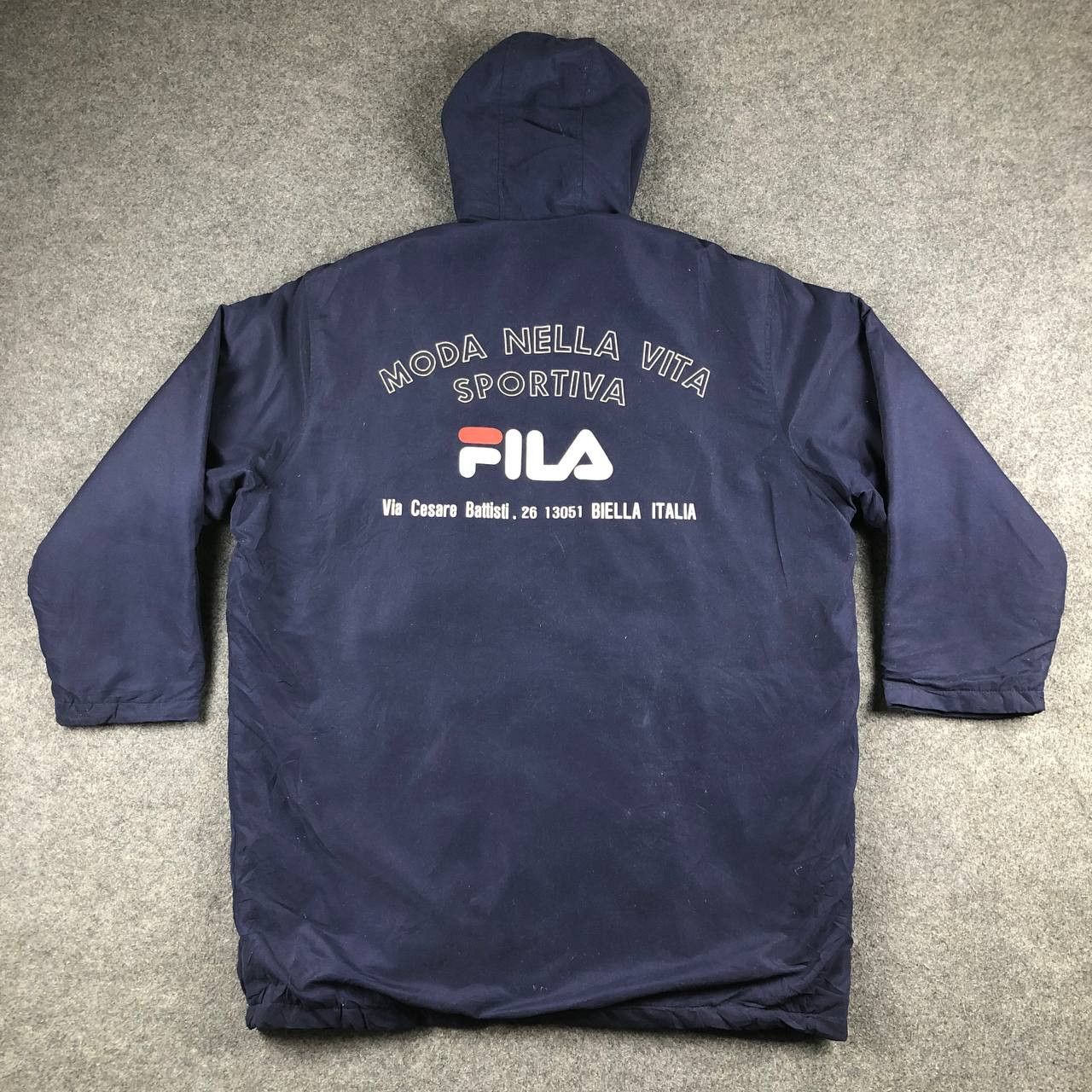 Vintage Fila Button Up Jacket with Hoodie - Main Image