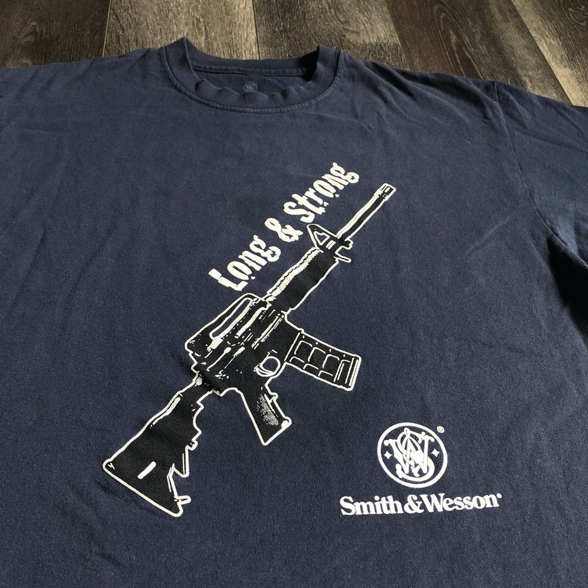 Men Vintage T-Shirts vintage Guns Band Printed Short Sleeves Loose American