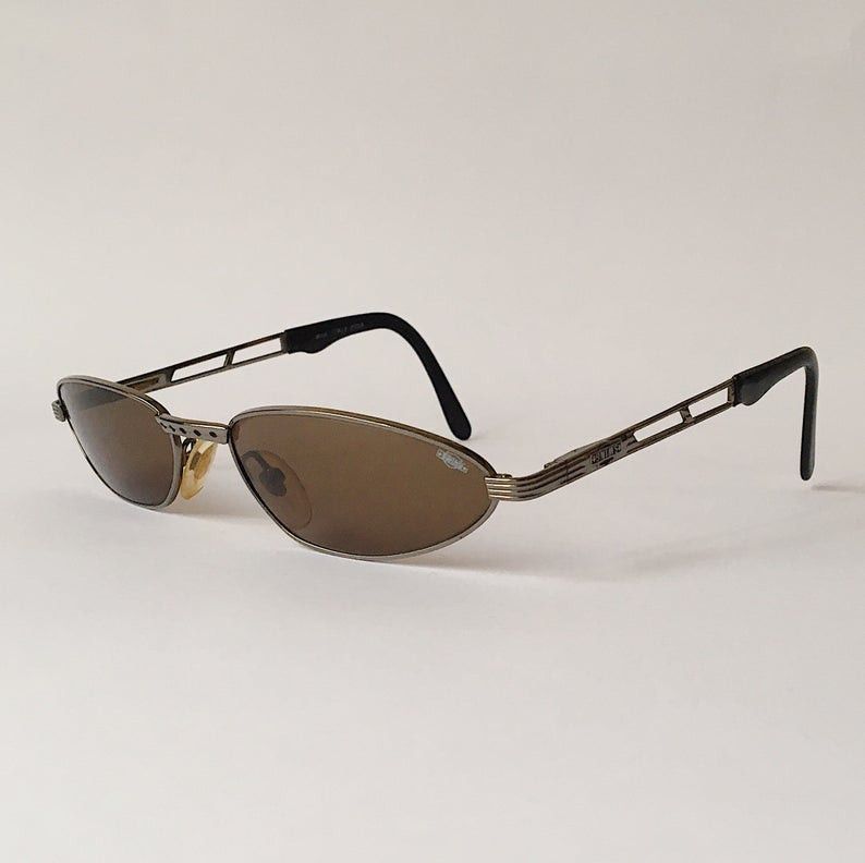 Vintage Swing Vintage Oval Sunglasses Metal Frame 90s Size ONE SIZE - 2 Thumbnail