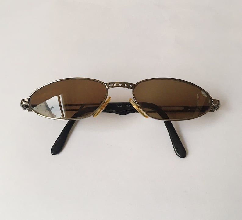 Vintage Swing Vintage Oval Sunglasses Metal Frame 90s Size ONE SIZE - 3 Thumbnail