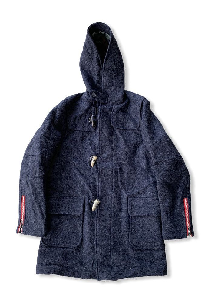 Japanese Brand MadeInJapan Maniac Works Camo Wool Duffle Long Coat Size US M / EU 48-50 / 2 - 3 Thumbnail