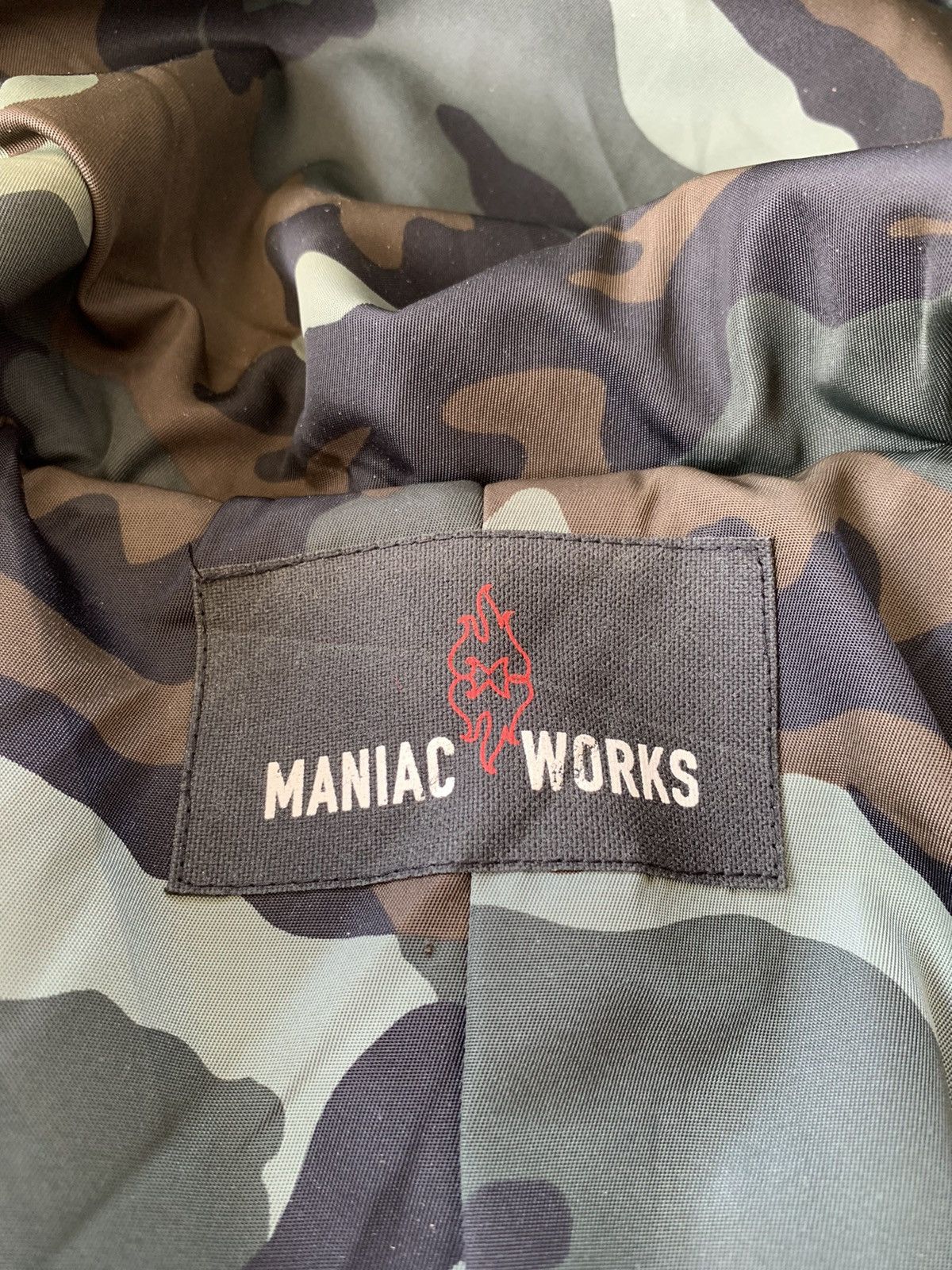 Japanese Brand MadeInJapan Maniac Works Camo Wool Duffle Long Coat Size US M / EU 48-50 / 2 - 5 Thumbnail