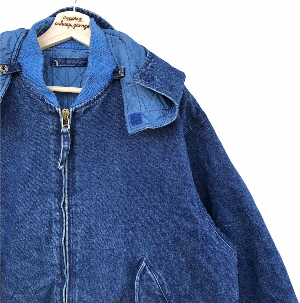 Designer × Karl Helmut Karl Helmut Big Logo at Torso Oversized Denim Jacket Size US XL / EU 56 / 4 - 4 Thumbnail