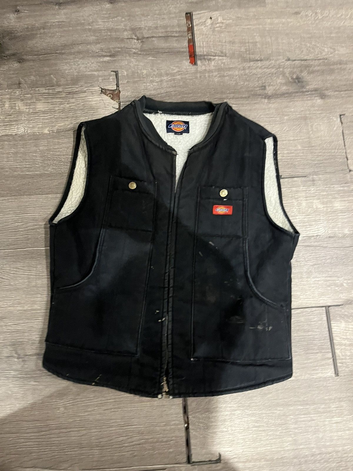 Faded black dickies vest