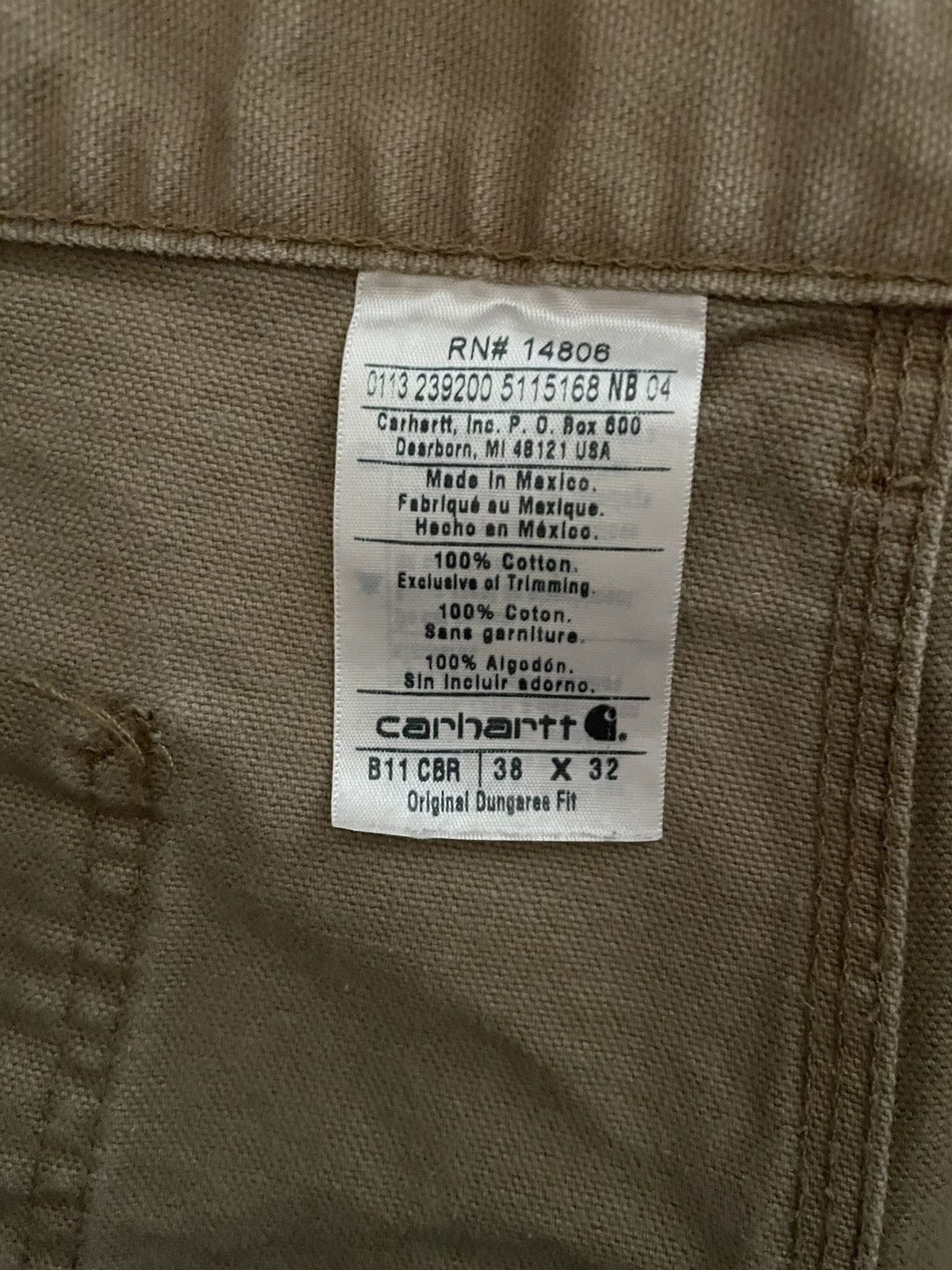 Carhartt Carhartt Dungaree Fit Carpenter Pants Size US 38 / EU 54 - 5 Thumbnail