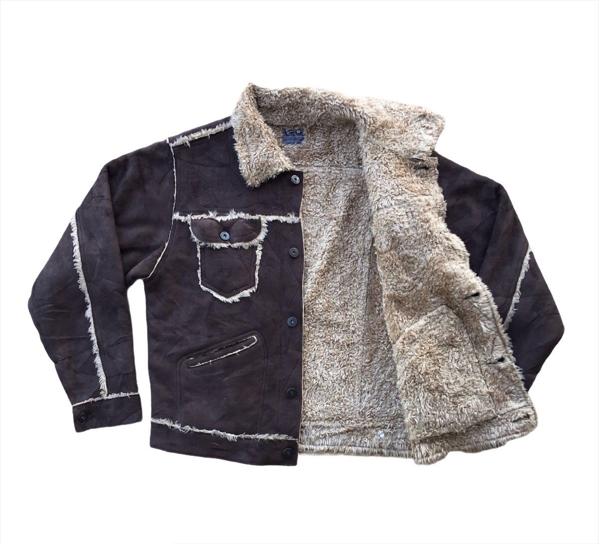 Other Body Wave Sherpa Lined Leather Jacket Size US M / EU 48-50 / 2 - 4 Thumbnail