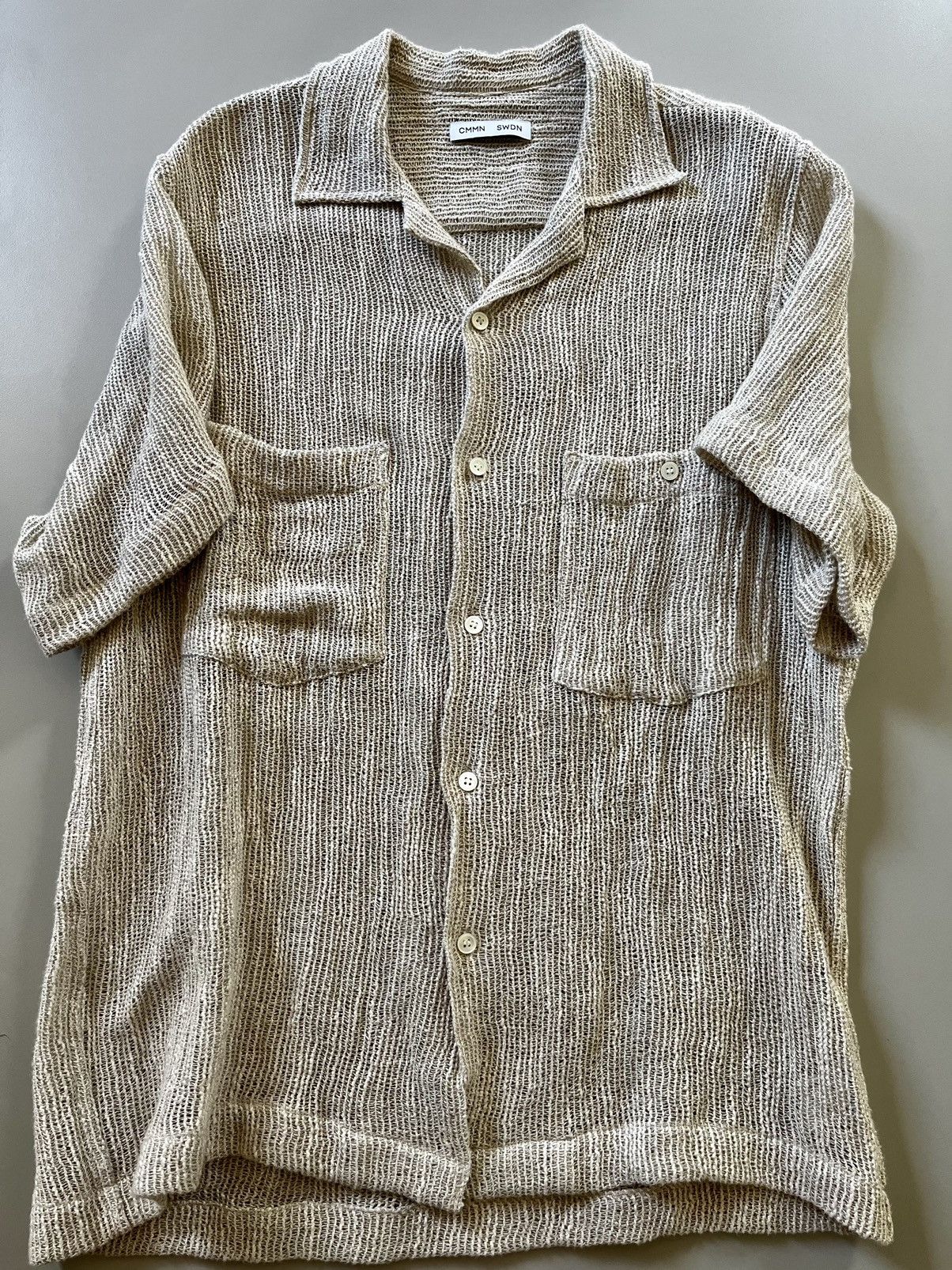 CMMN SWDN Open Knit Camp Collar Size US S / EU 44-46 / 1 - 2 Thumbnail