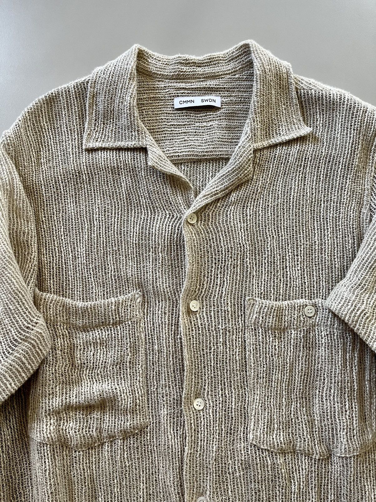 CMMN SWDN Open Knit Camp Collar Size US S / EU 44-46 / 1 - 4 Thumbnail