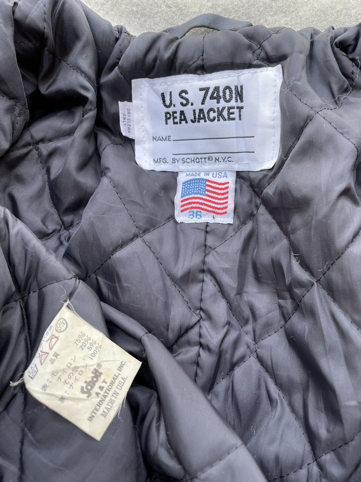 Schott × Story Mfg. × Vintage Vintage Schott N.Y.C US 740N Pea Jacket Size US M / EU 48-50 / 2 - 10 Thumbnail