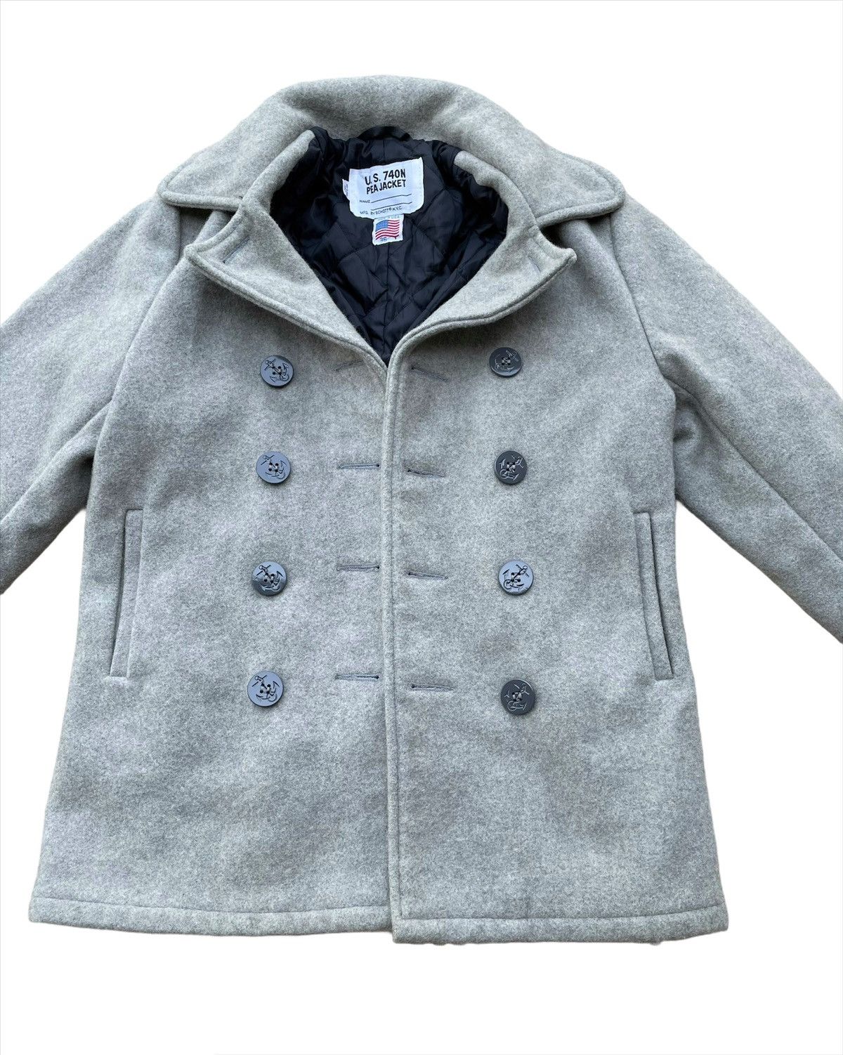 Schott × Story Mfg. × Vintage Vintage Schott N.Y.C US 740N Pea Jacket Size US M / EU 48-50 / 2 - 4 Thumbnail
