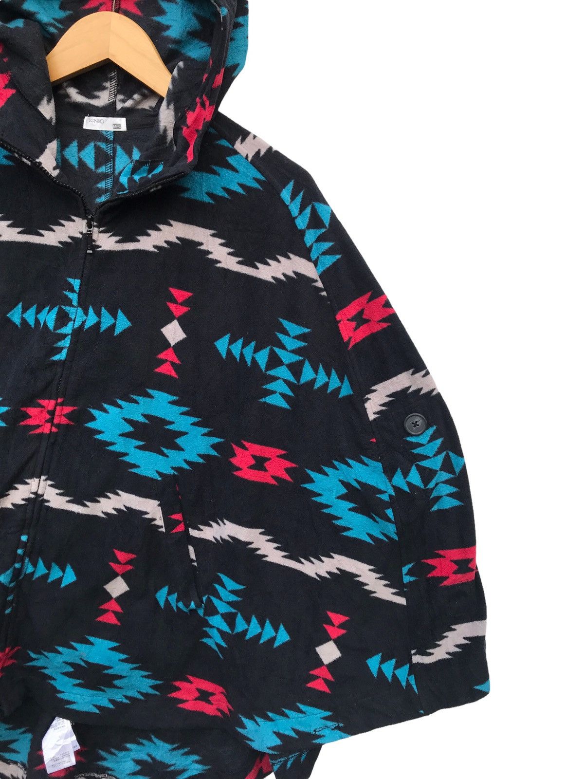 Native Rare Navajo Native Pattern Hoodie Poncho Size US L / EU 52-54 / 3 - 4 Thumbnail