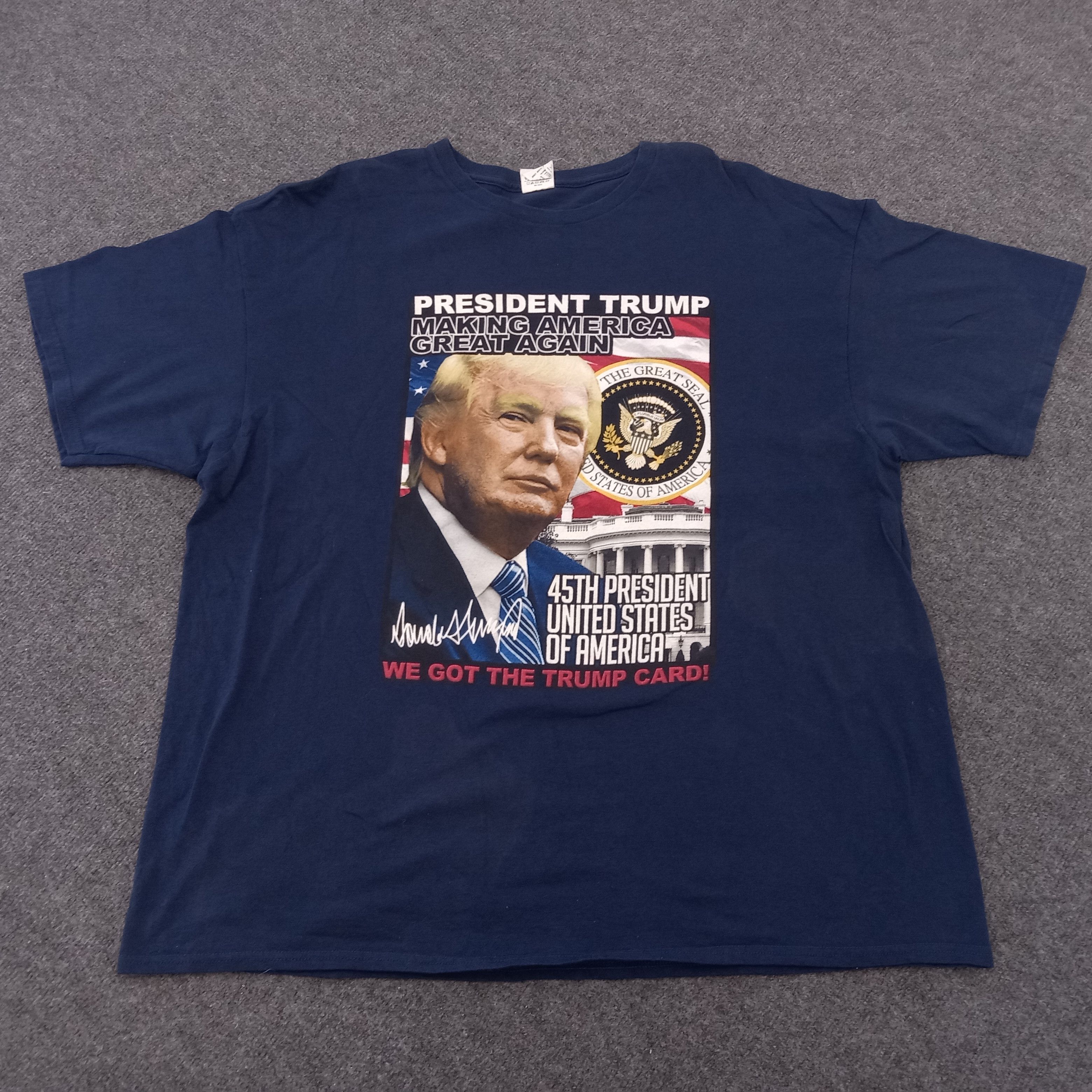Donald Trump × Vintage President Trump United State Of American Presidents Tshirt Size US XL / EU 56 / 4 - 1 Thumbnail