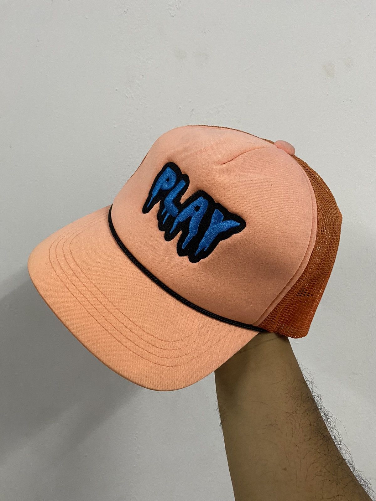 image of Vintage Tokyo Basiquenti “Play” Trucked Hat in Light Orange, Men's