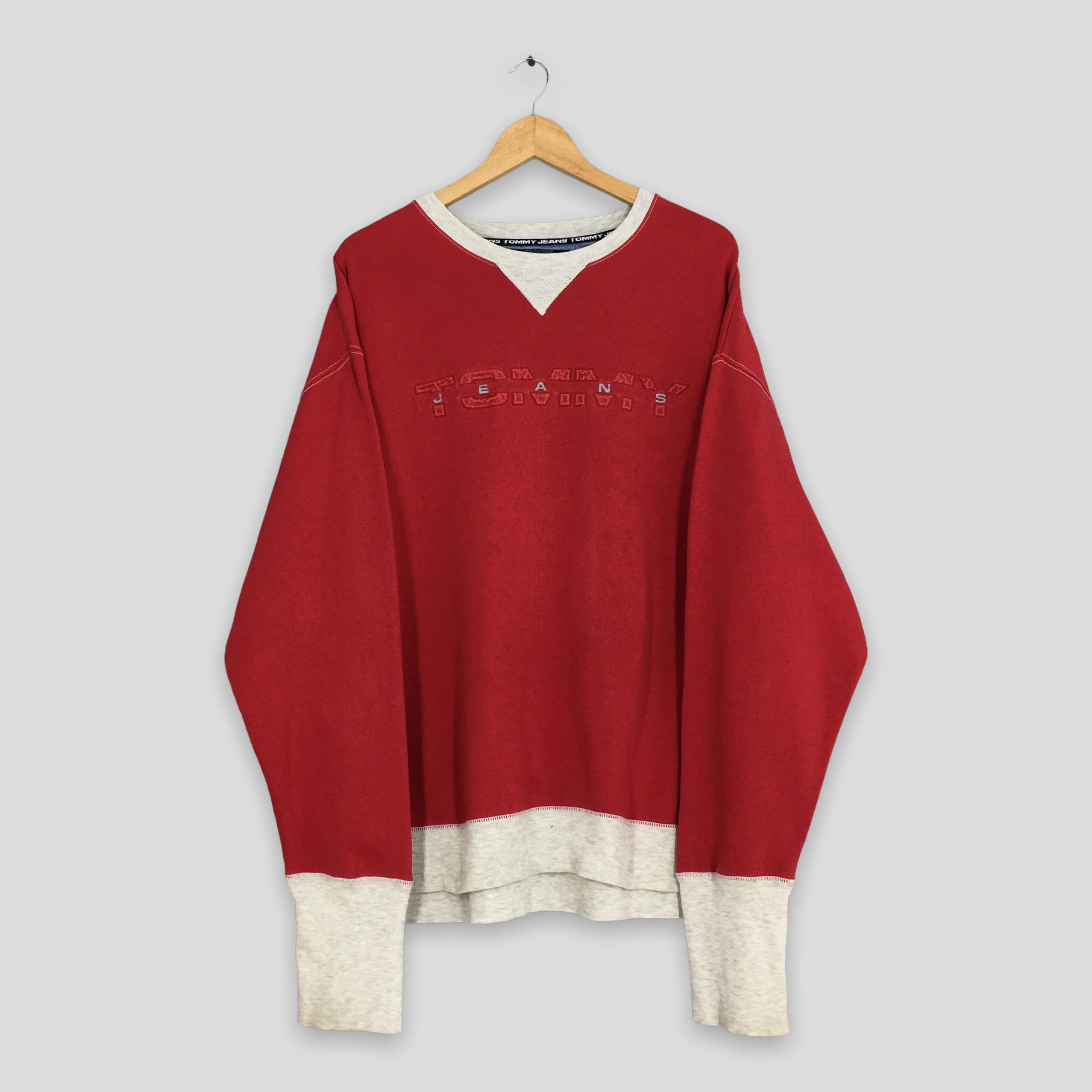 Tommy online Jeans Red Sweatshirt (Size XLarge)