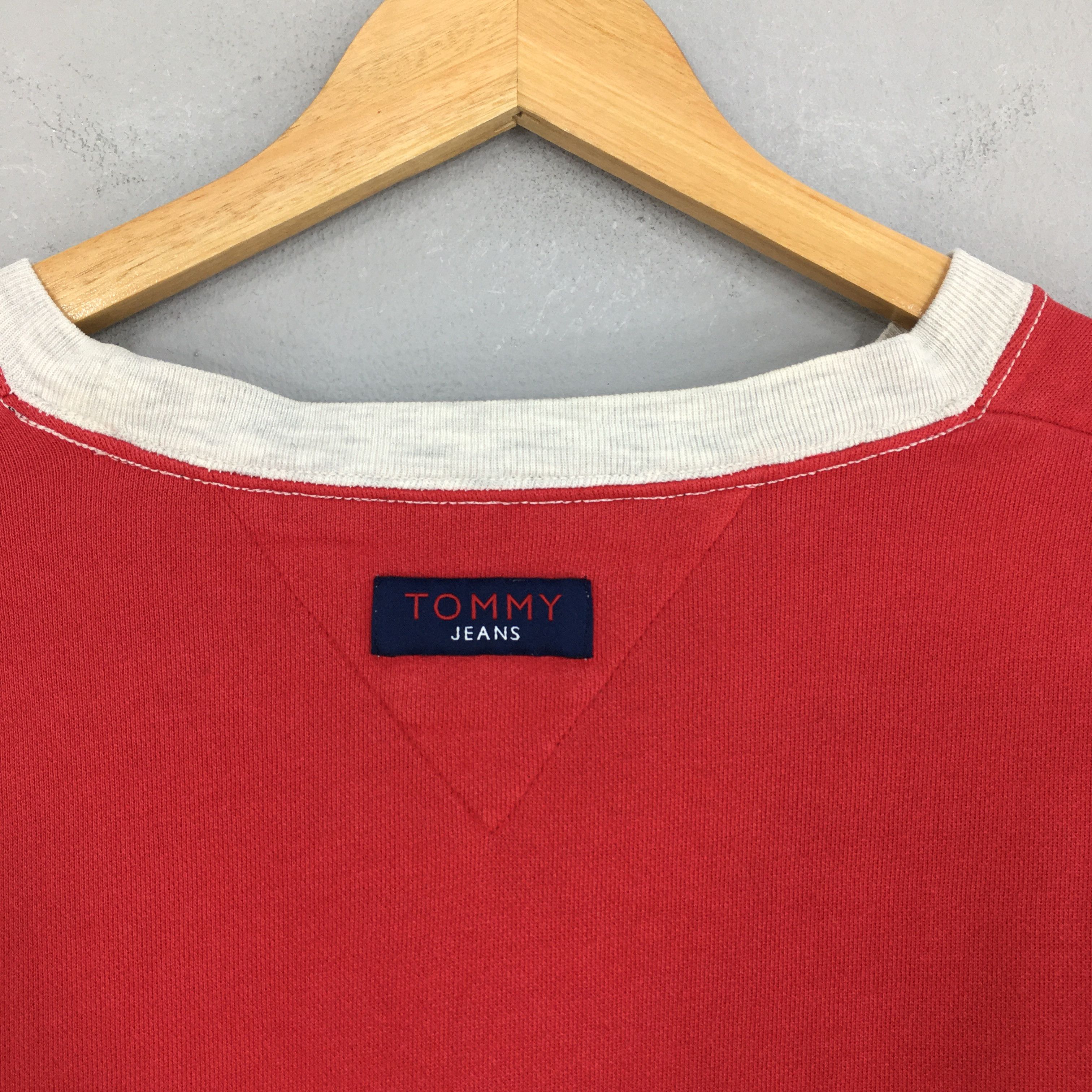 Tommy online Jeans Red Sweatshirt (Size XLarge)