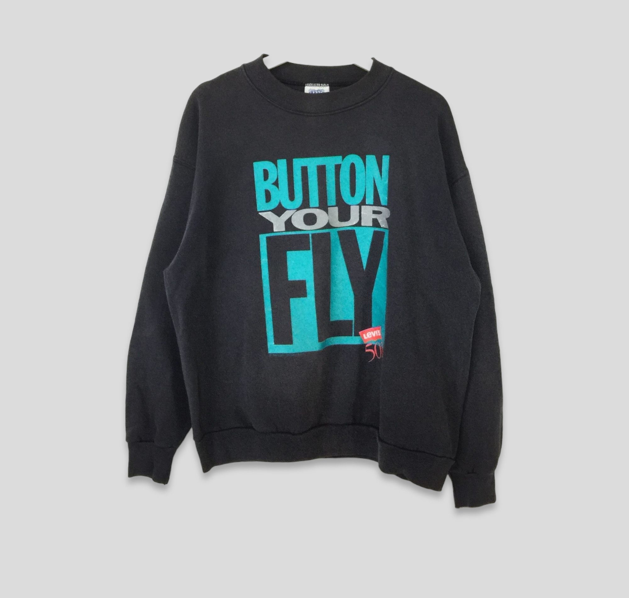 Levi's Vintage 90s levis 501 button your fly sweatshirt Size US M / EU 48-50 / 2 - 1 Thumbnail