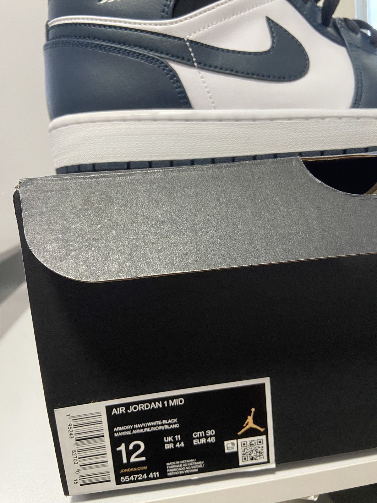 armory navy white black jordan