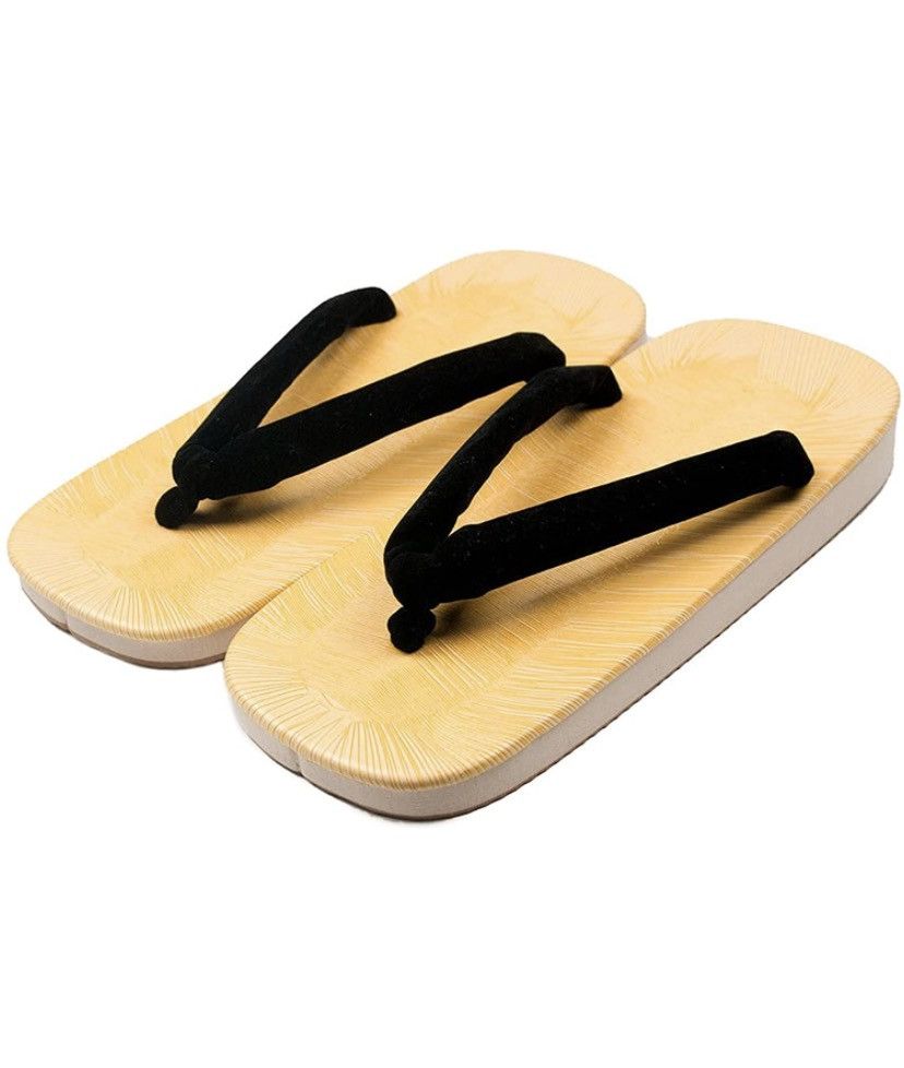Japanese Geta Thong Rubber Sole Sandals
