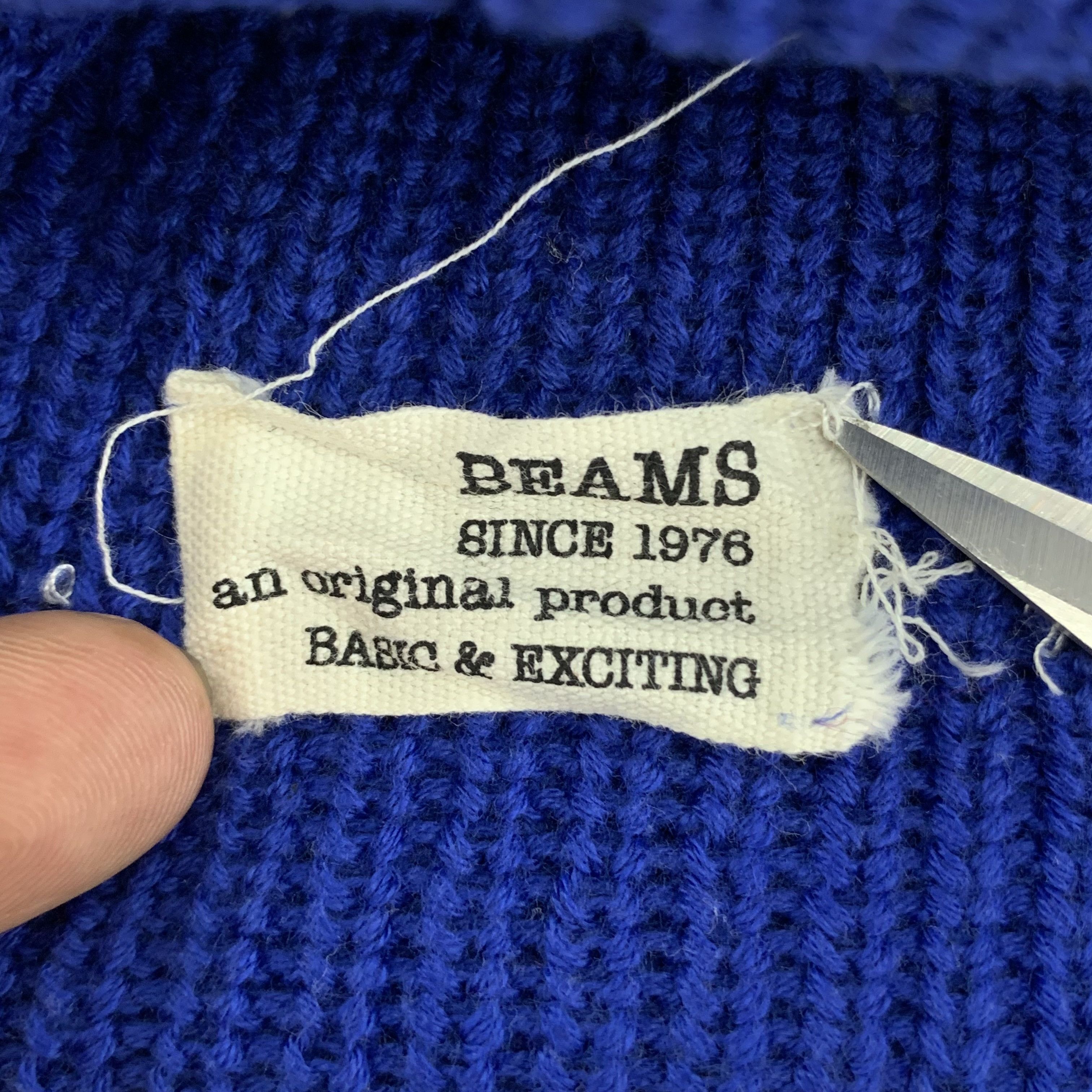 Beams Plus Beams Blue Beanie NY Embroidered Size ONE SIZE - 4 Thumbnail