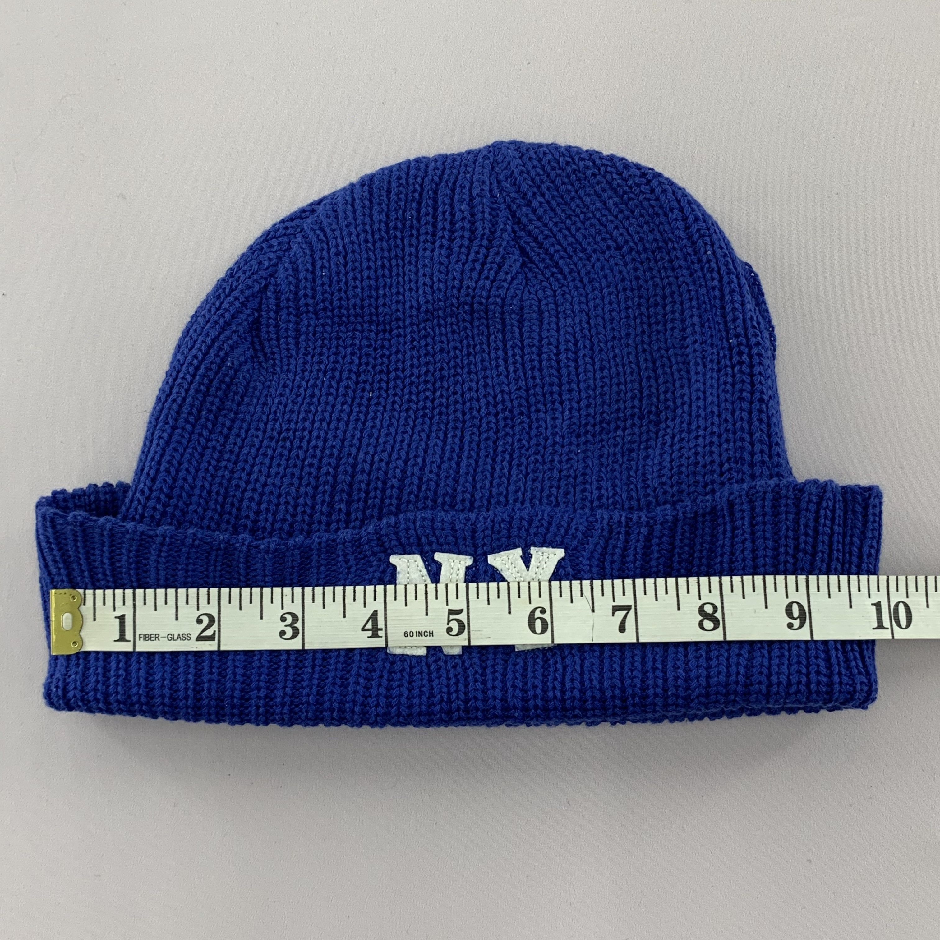 Beams Plus Beams Blue Beanie NY Embroidered Size ONE SIZE - 3 Thumbnail