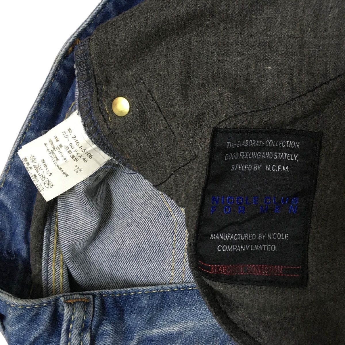 Nicole Club Rare Design Vintage Brand Nicole Club For Men Jeans 1990s Size US 32 / EU 48 - 7 Thumbnail