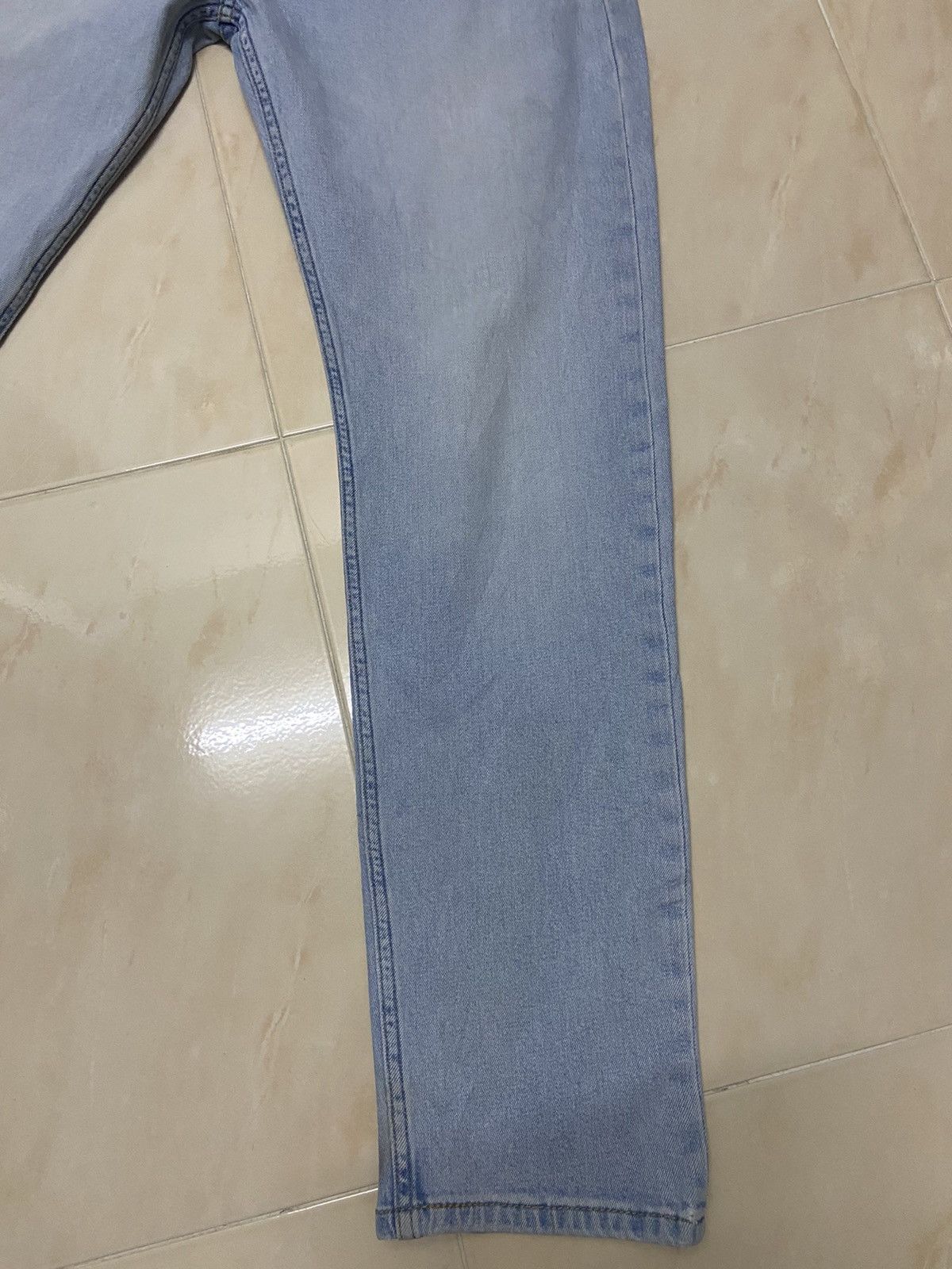 Levi's Vintage 507 Levis Jeans Denim white blue W33 Size US 33 - 3 Thumbnail