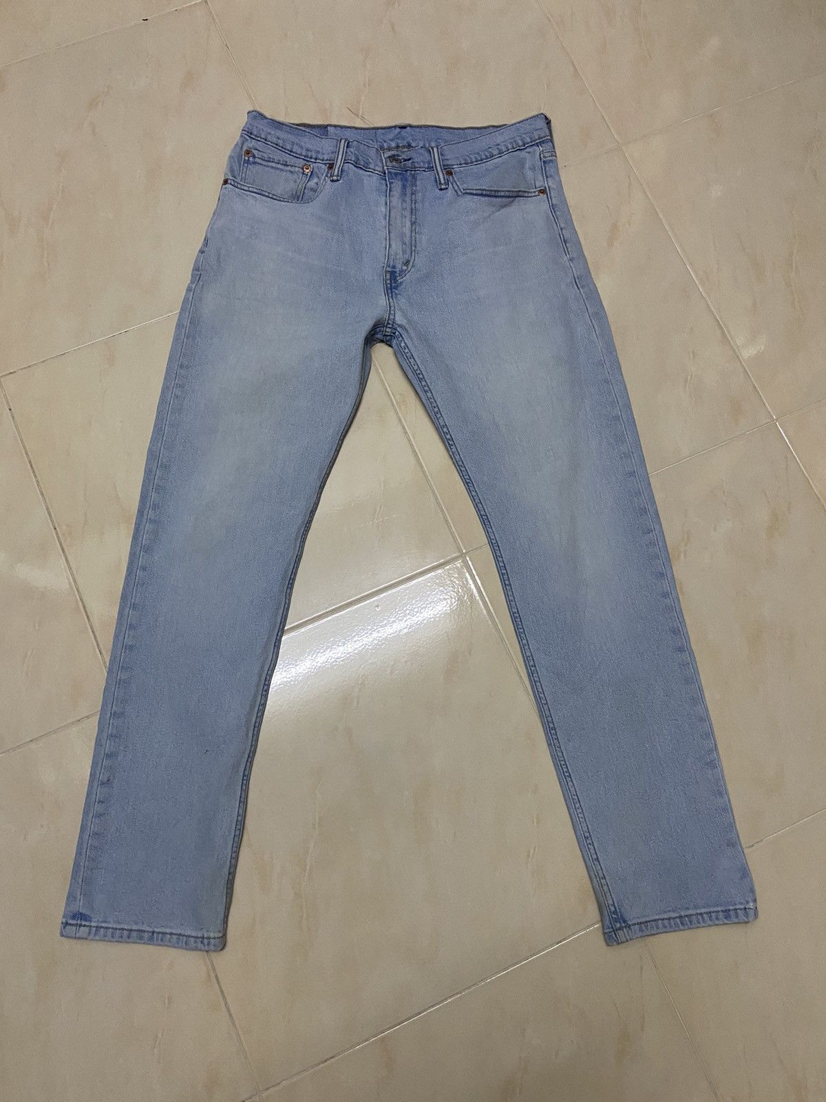 Levi's Vintage 507 Levis Jeans Denim white blue W33 Size US 33 - 1 Thumbnail