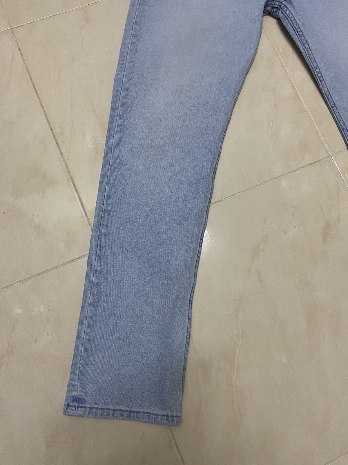 Levi's Vintage 507 Levis Jeans Denim white blue W33 Size US 33 - 2 Thumbnail