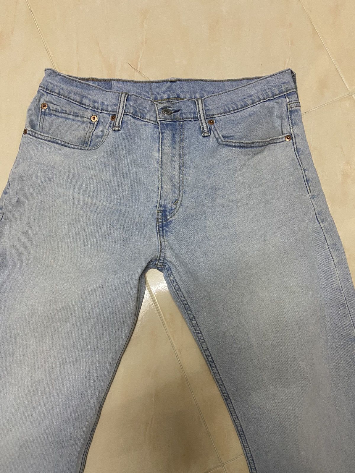Levi's Vintage 507 Levis Jeans Denim white blue W33 Size US 33 - 4 Thumbnail