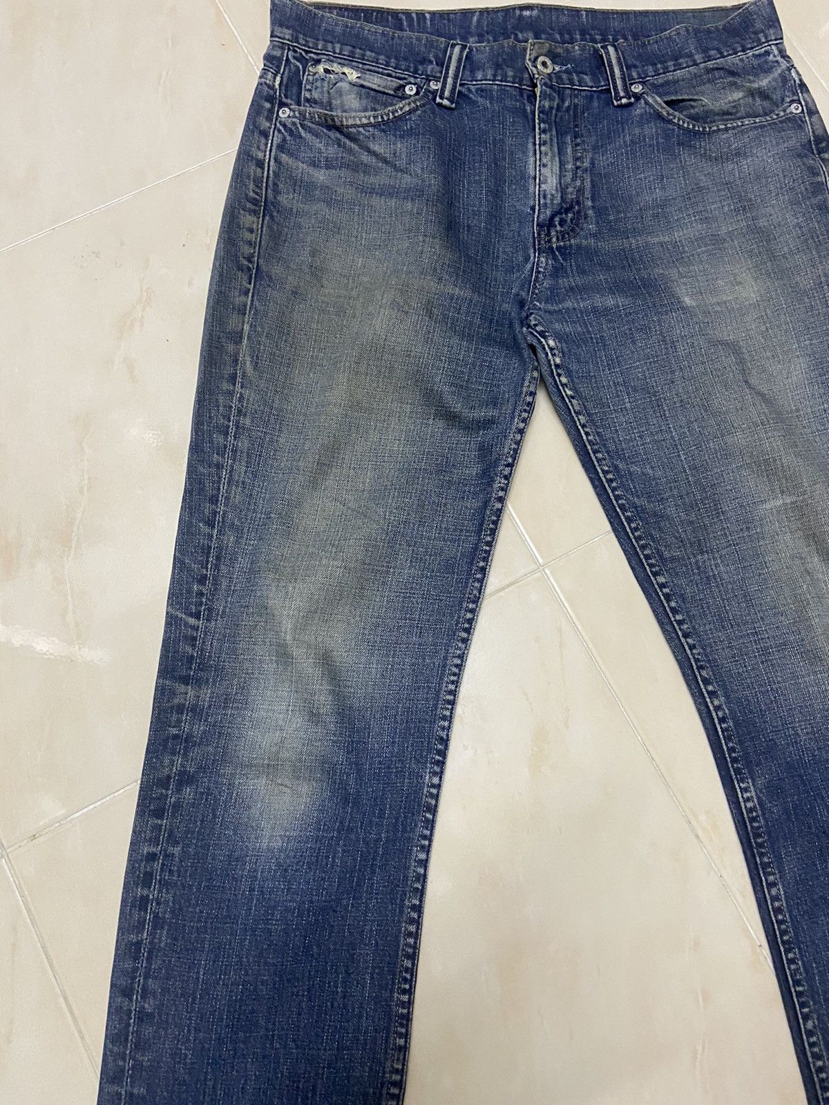Levi's Vintage 511 Levis Jeans Denim fit W35 dark blue Size US 35 - 2 Thumbnail