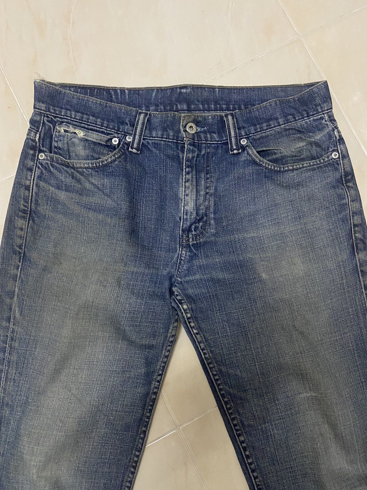Levi's Vintage 511 Levis Jeans Denim fit W35 dark blue Size US 35 - 4 Thumbnail