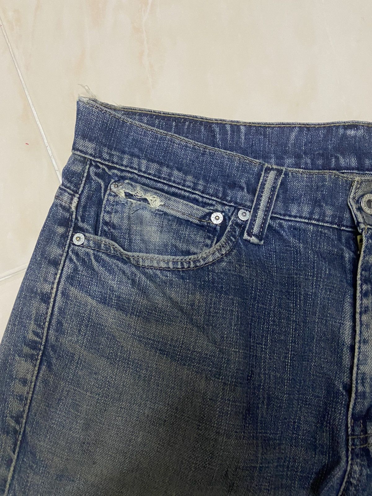 Levi's Vintage 511 Levis Jeans Denim fit W35 dark blue Size US 35 - 5 Thumbnail