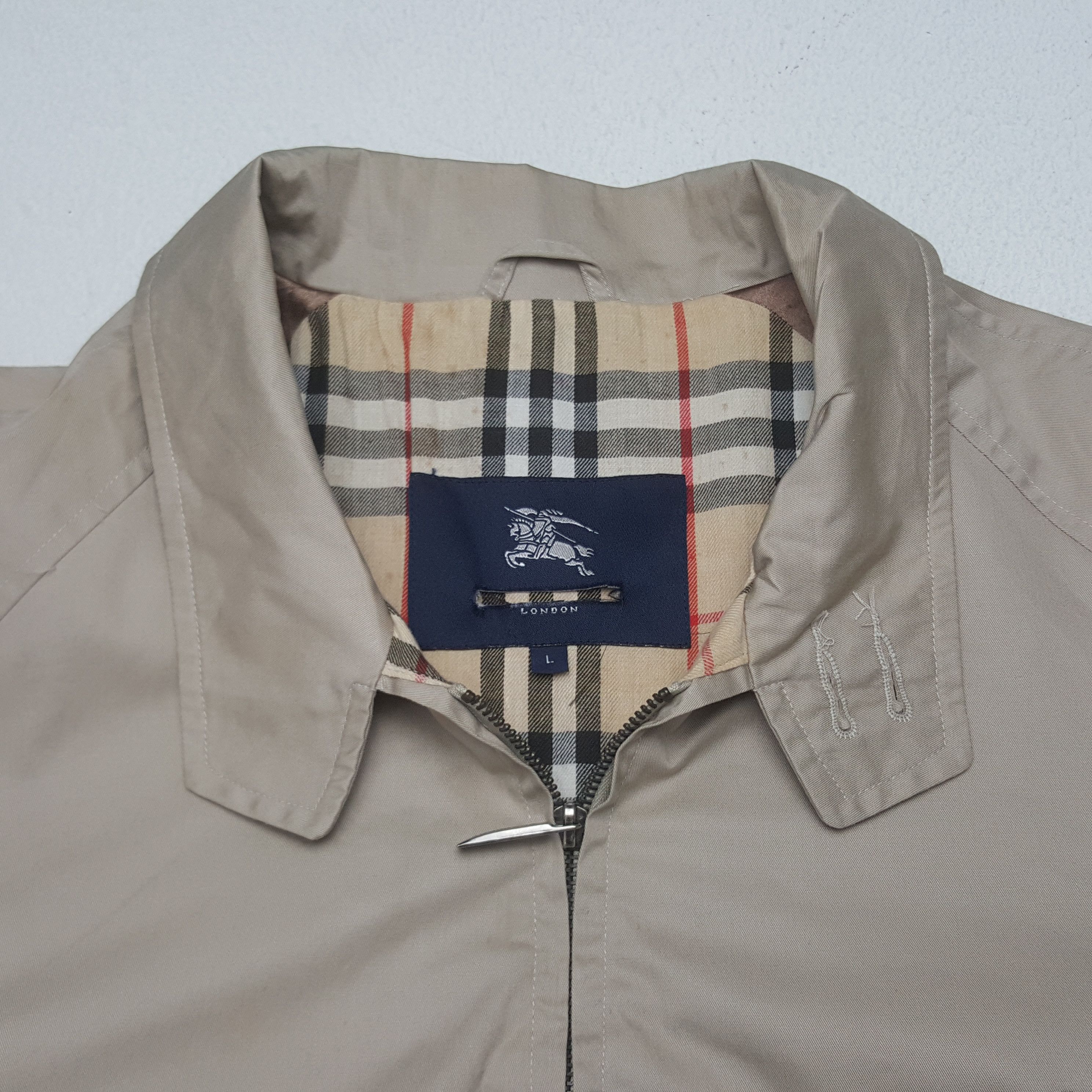 Vintage Burberry London Nova Check Harrington Jacket