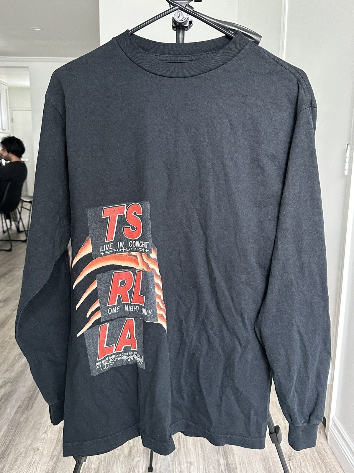 Travis Scott Rolling Loud LA 2023 Black Long sleeve shirt