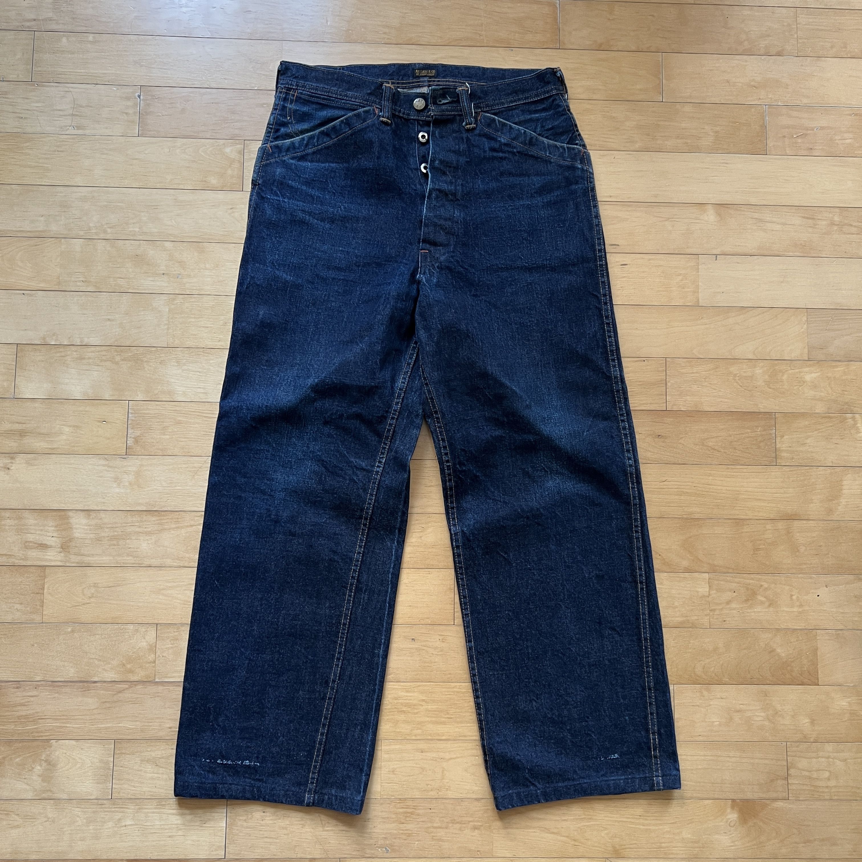 image of At Last Co At Last & Co Carpenter Jeans 32 in Indigo, Men's