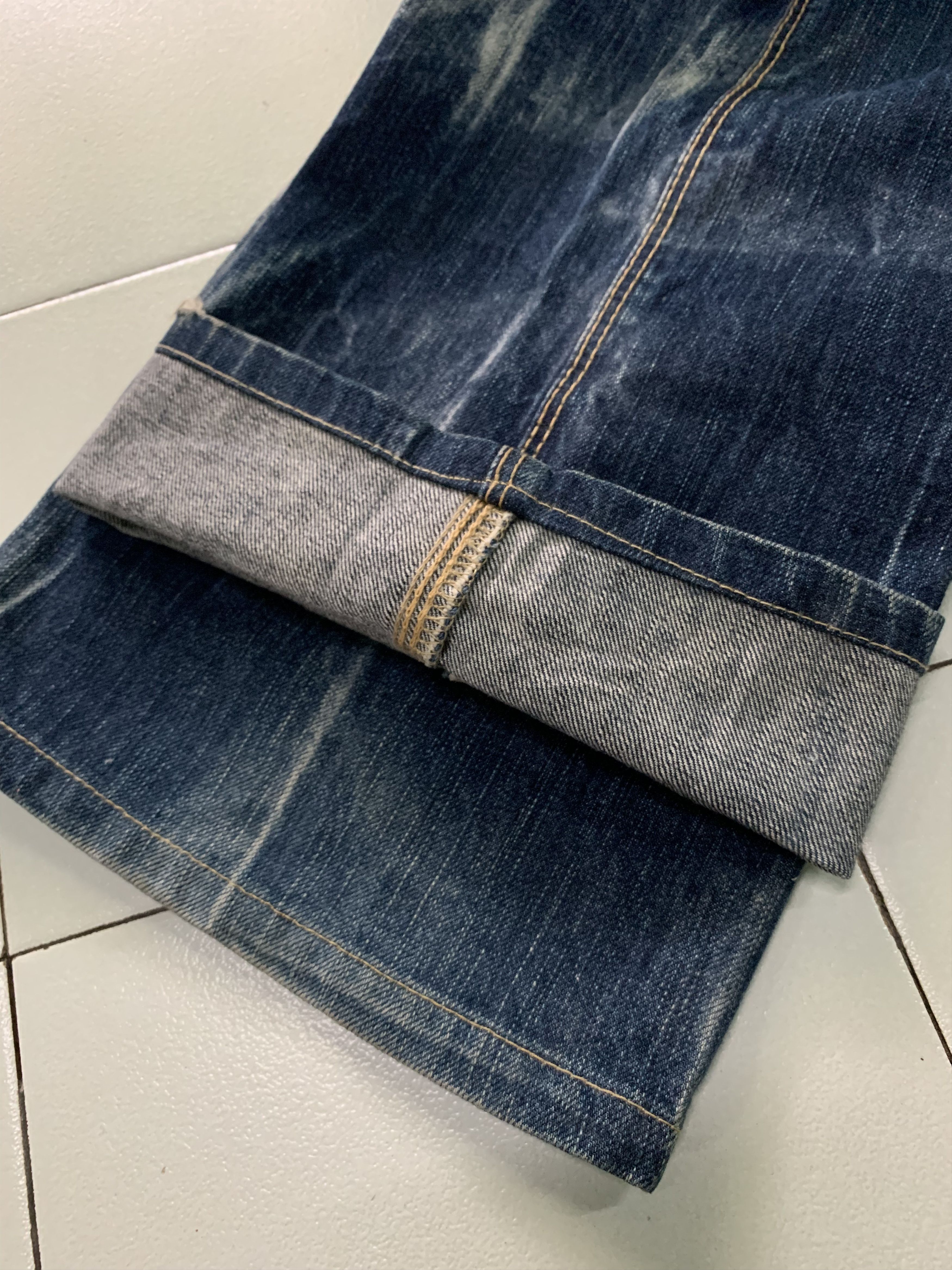 Japanese Brand Vintage Blue Way Denim Cargo Pants Distressed Size US 35 - 15 Thumbnail
