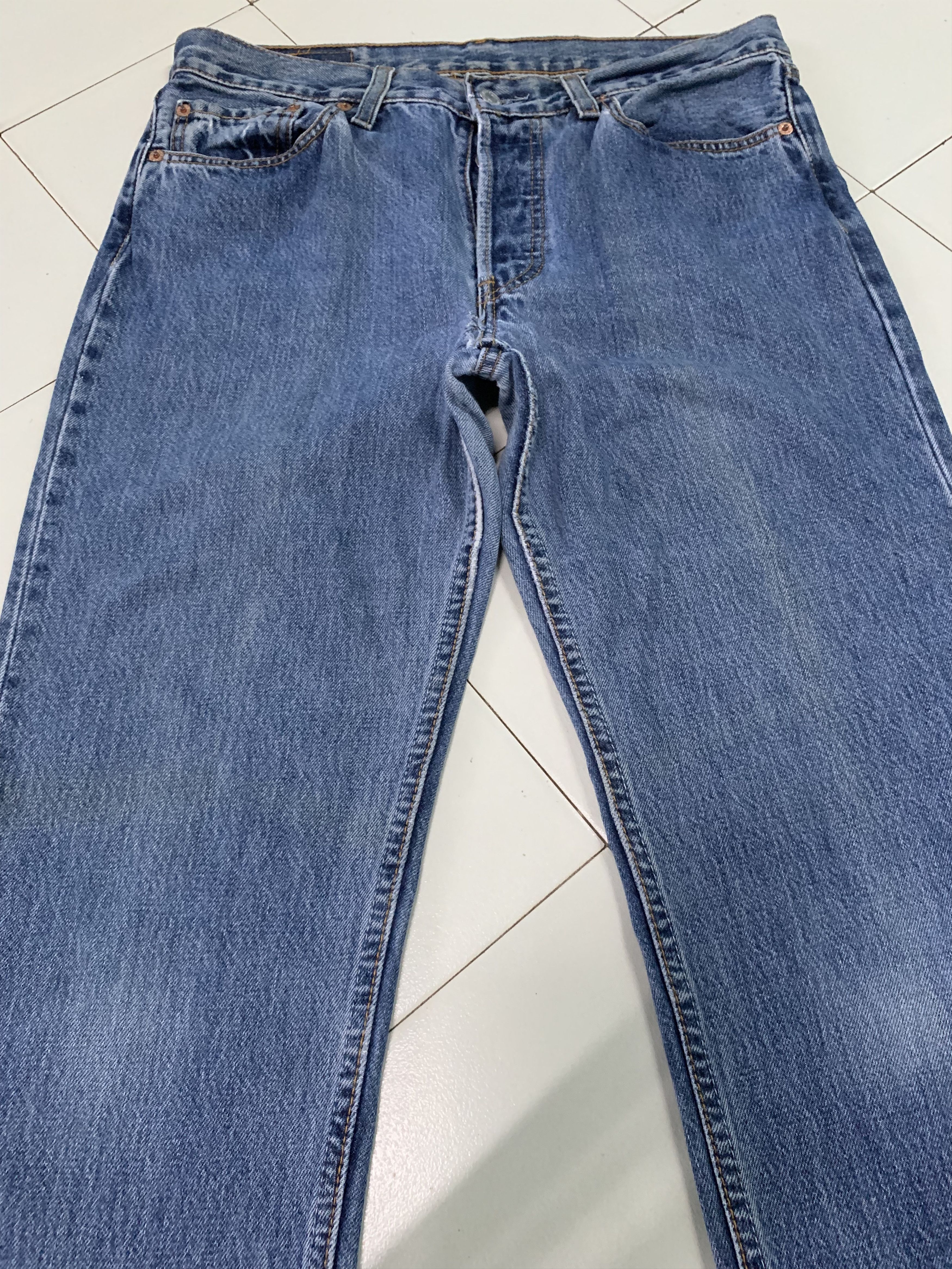 Levi's Vintage Levis 501 Pants Blue Denim Size US 31 - 3 Thumbnail