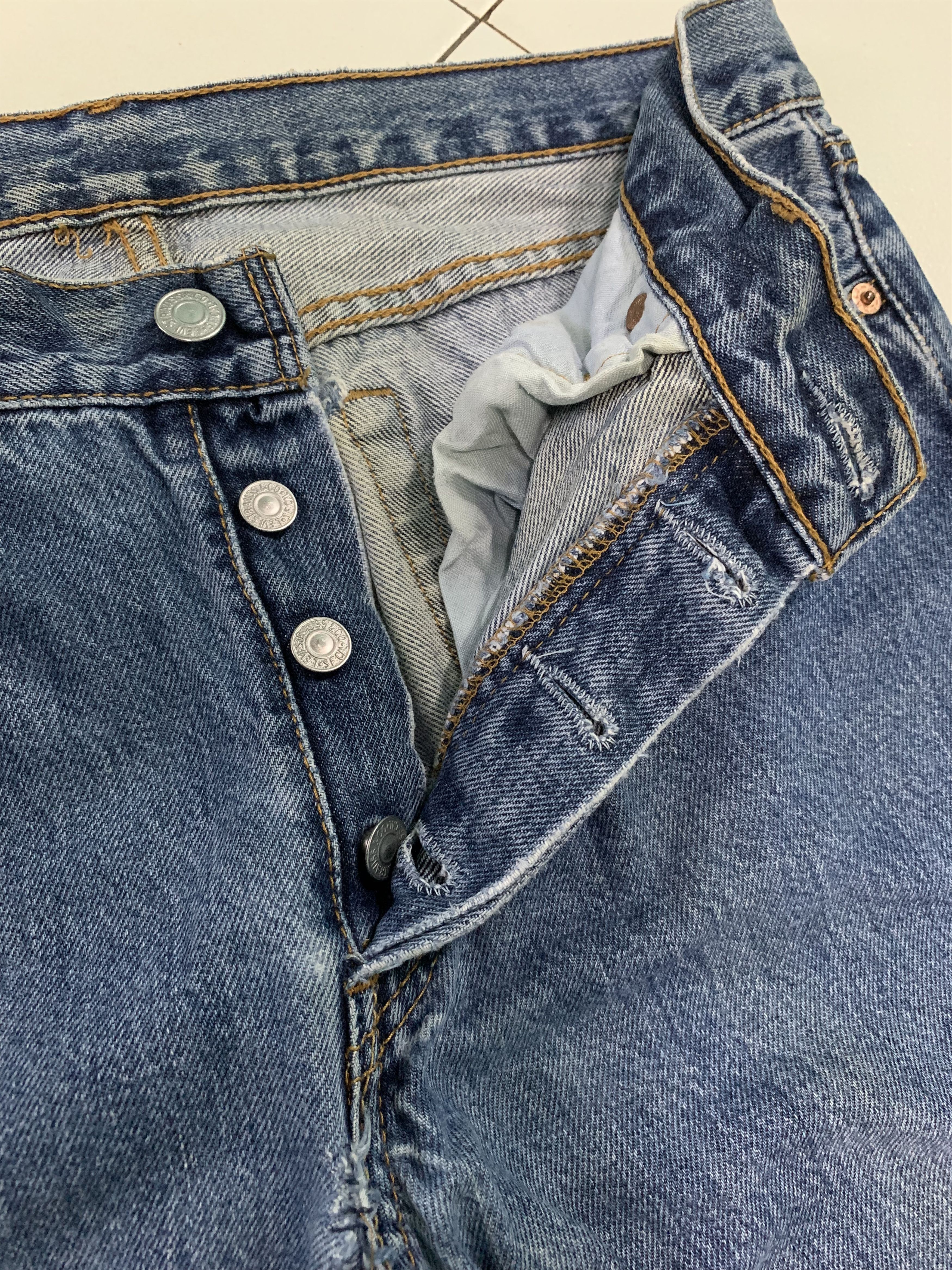 Levi's Vintage Levis 501 Pants Blue Denim Size US 31 - 10 Thumbnail