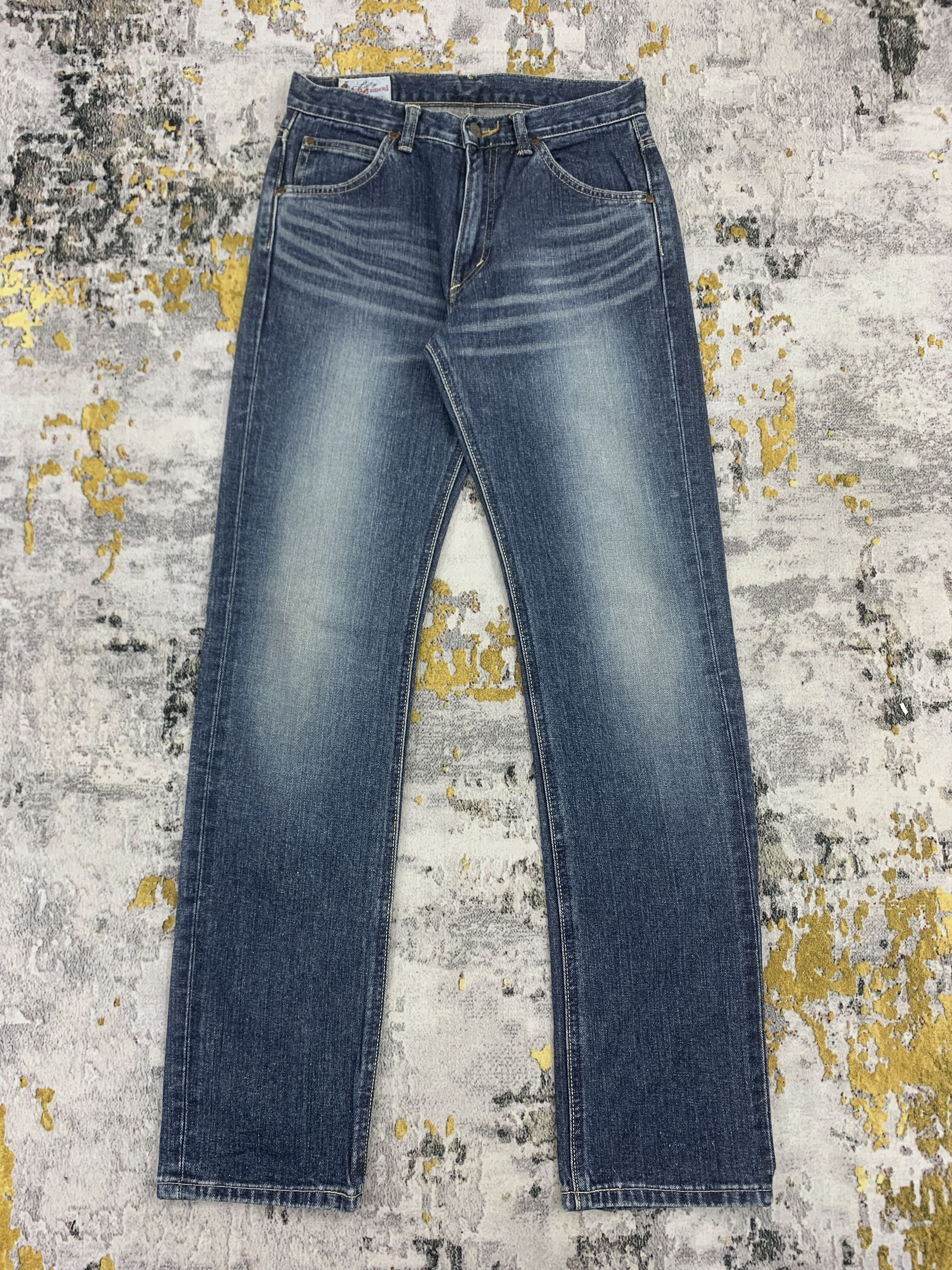 image of Lady Lee Riders High Waist Blue Jeans Faded, Women's (Size 27)