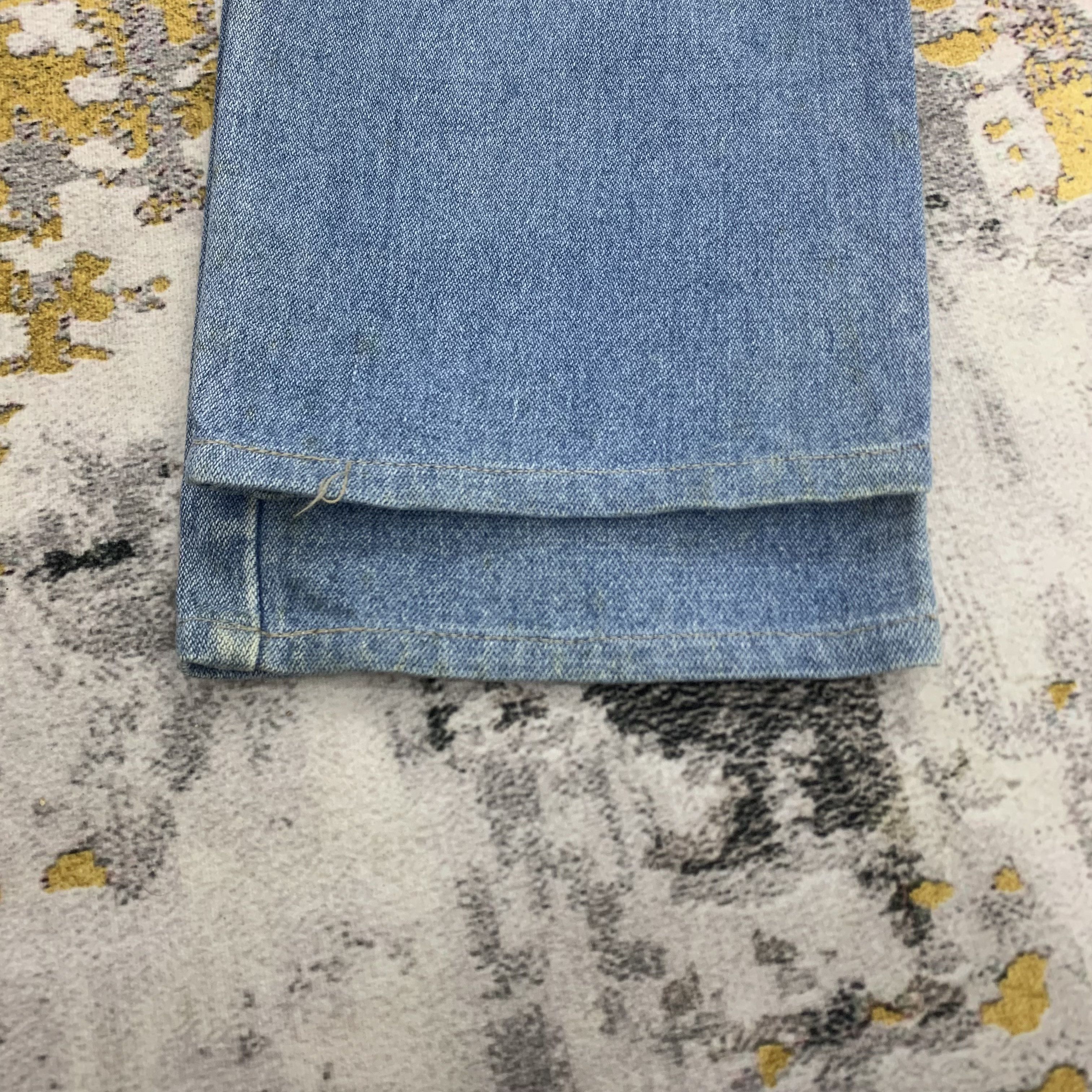 Vintage Tiny Waist Jeans Wrangler Blue Denim High Waist Loose Fit Size 23" - 8 Thumbnail