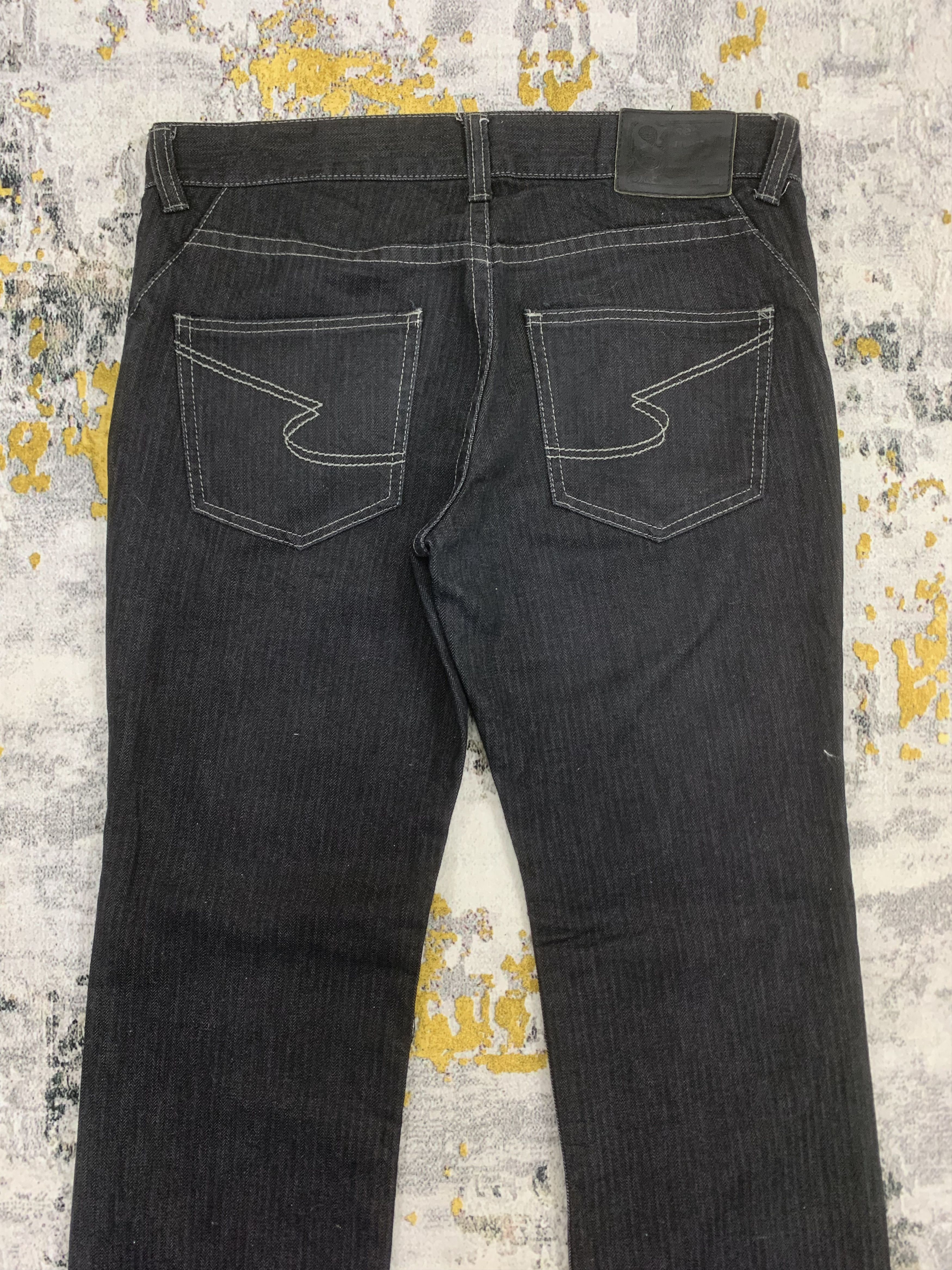 Japanese Brand Semantic Design Black Denim Low Waist Jeans Size 34" / US 12 / IT 48 - 6 Thumbnail