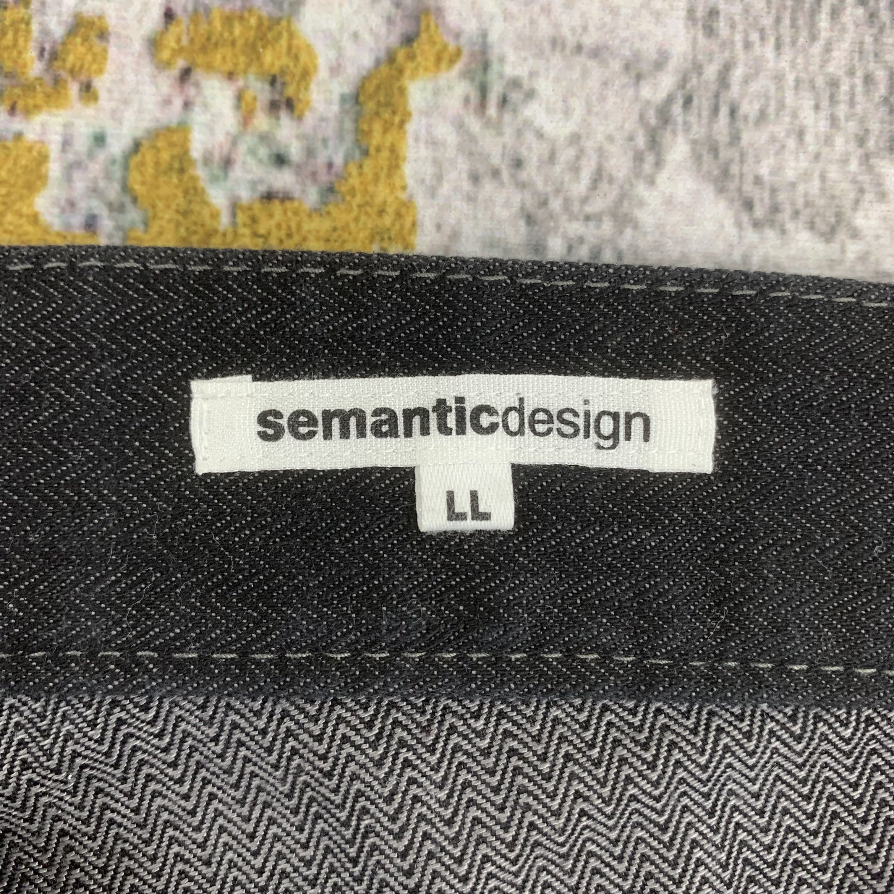 Japanese Brand Semantic Design Black Denim Low Waist Jeans Size 34" / US 12 / IT 48 - 4 Thumbnail