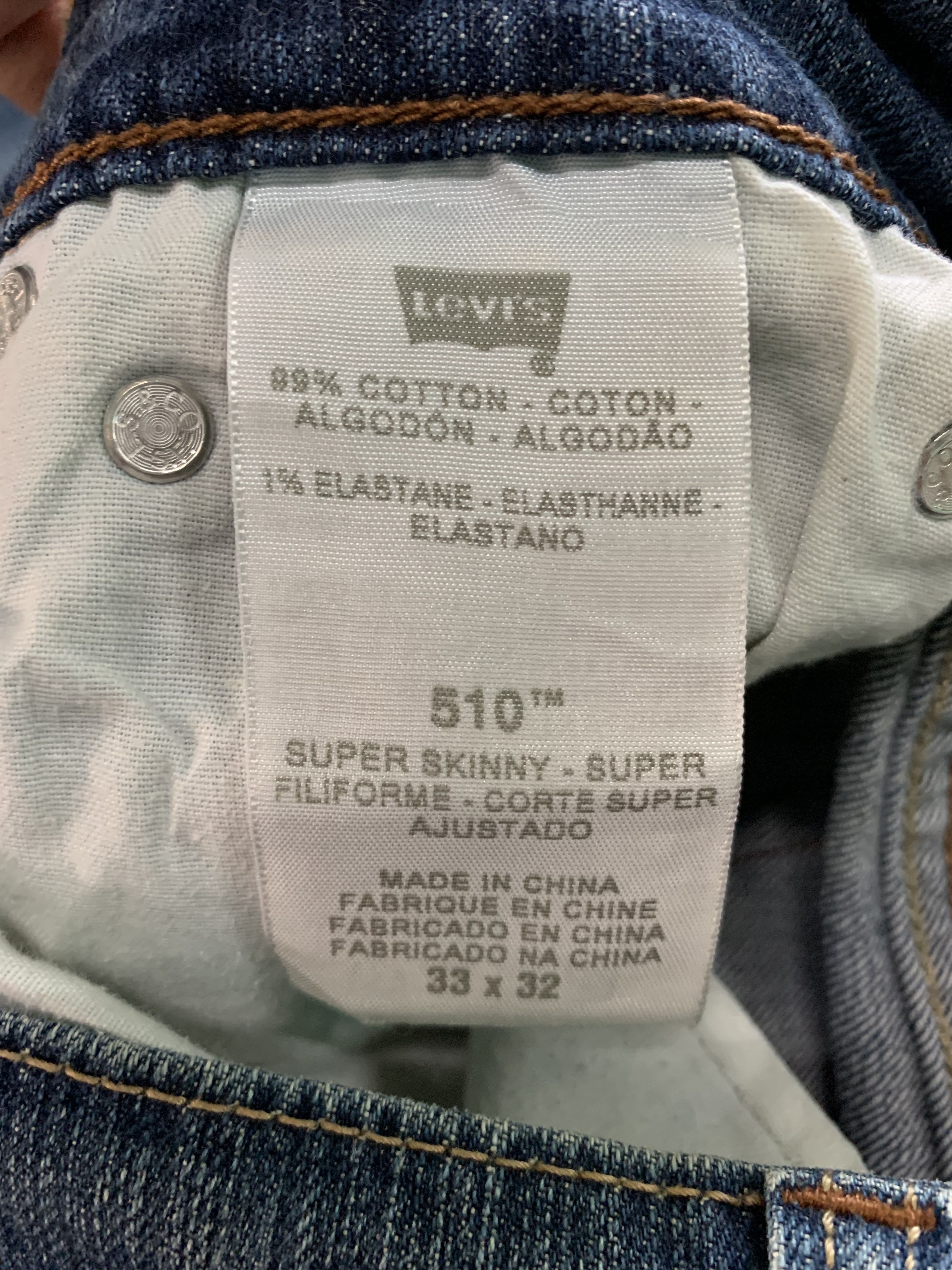 Levi's Vintage Levis Jeans Blue Denim Skinny Levis 510 Size US 32 / EU 48 - 12 Thumbnail